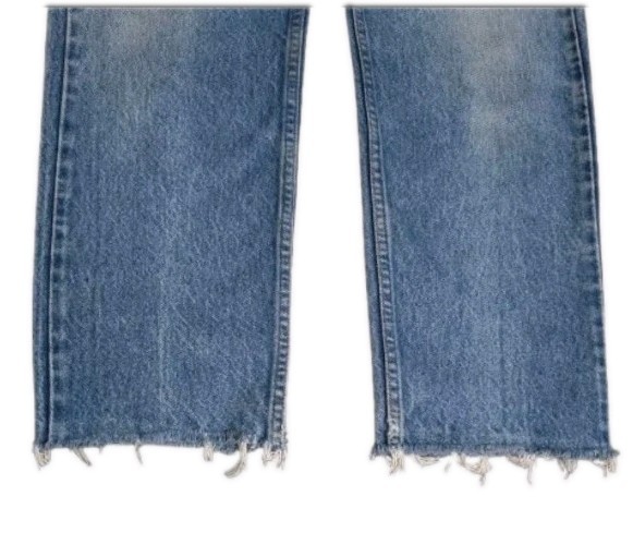 Vintage 80s Levi’s 505 Jeans Orange Tab Frayed Hem 30×27 Straight Leg Made USA