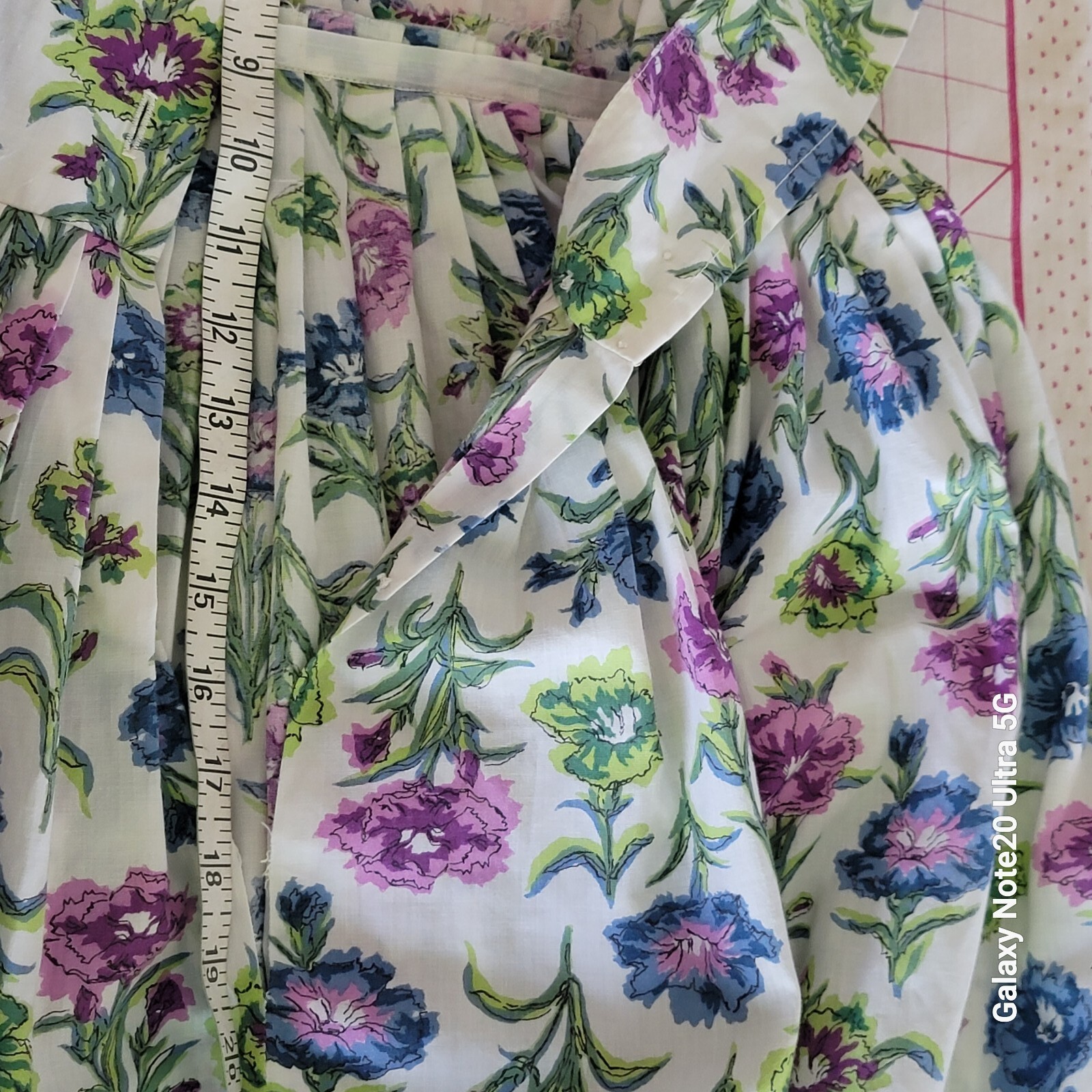 VTG Tanner Of North Carolina Farmcore Floral Cotton Tea Midi Dress Sz 8