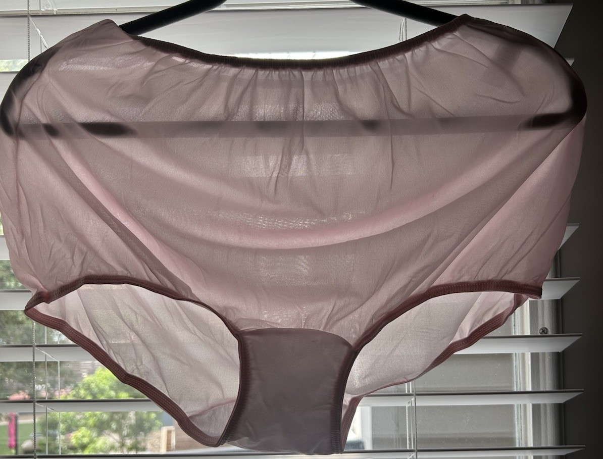 Vintage Sears 100% Nylon Full Cut Briefs Panties Size 8 Pink Tricot 1 Pair