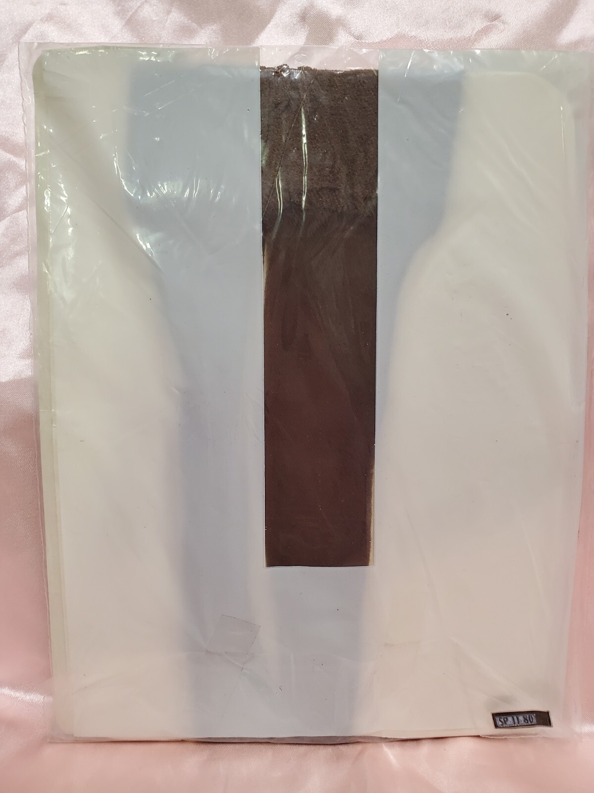 Vintage First Quality Ultra Sheer CAFE AU LAIT Pantyhose W/ Model One Size