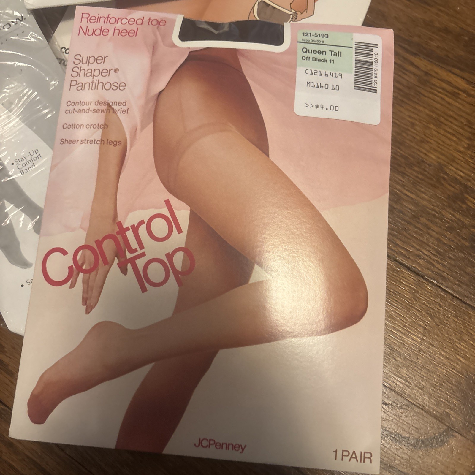 Vintage Pantyhose Lot 70s 80s USA Assorted Sizes Styles 6 Pair