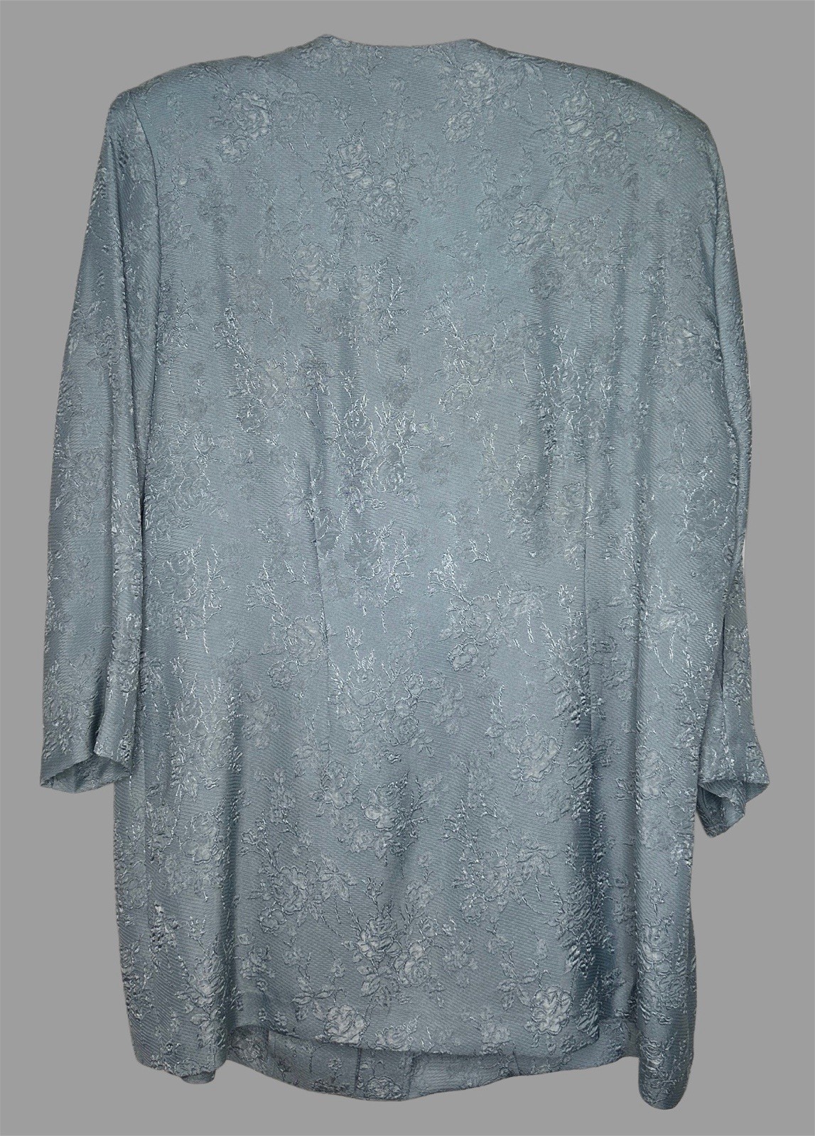 Vintage Michael Blake Dress 2 Piece Set Top Skirt Blue Wedding Formal Size 14P
