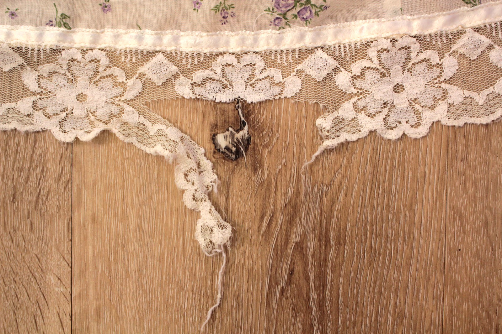 Vtg Women’s 70s Gunne Sax Cream & Purple Floral Maxi Prairie Dress XS/S 1970s
