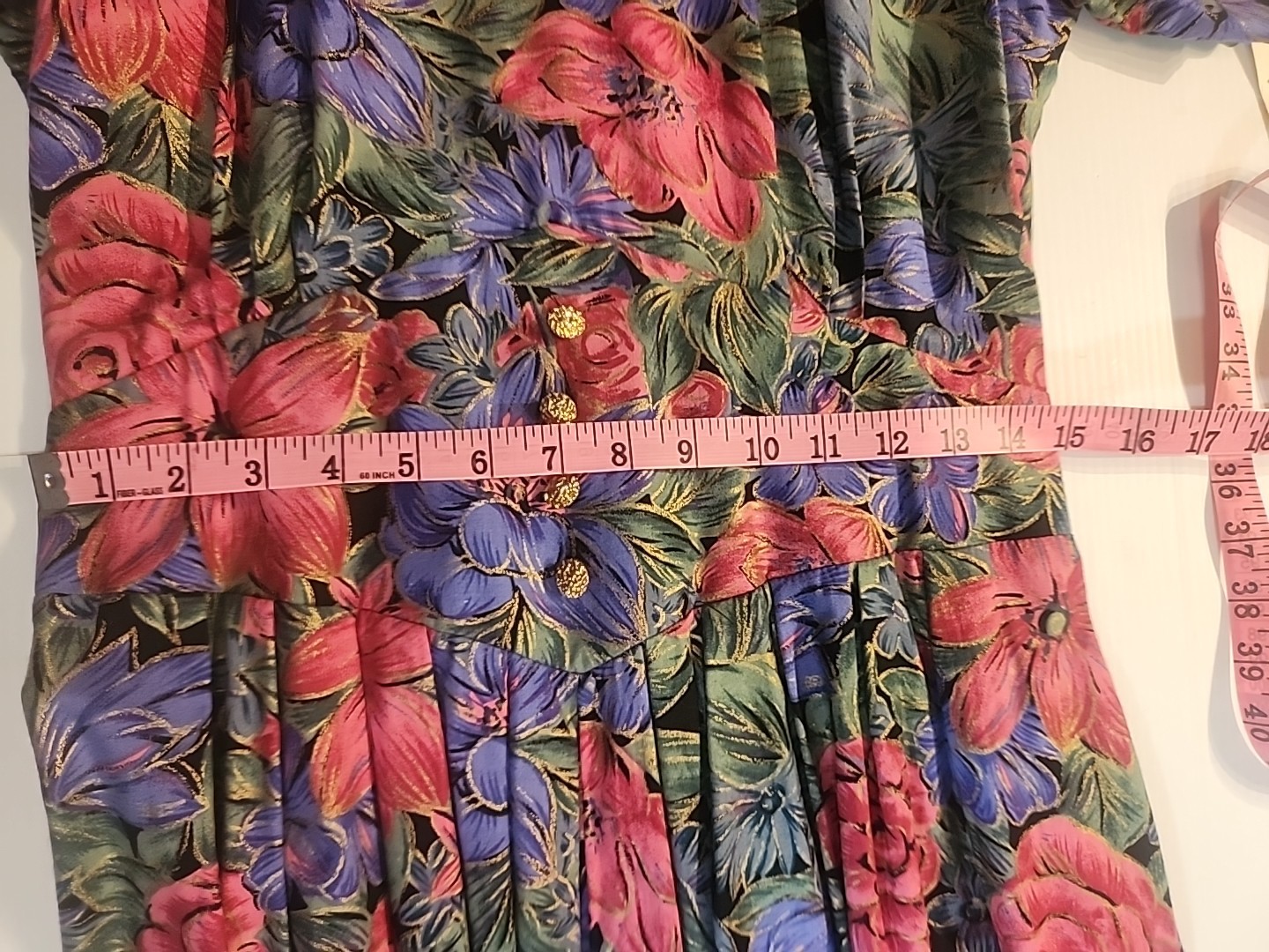 Vintage Miss Dorby Pink Purple Floral Maxi Dress Size 16 NWT