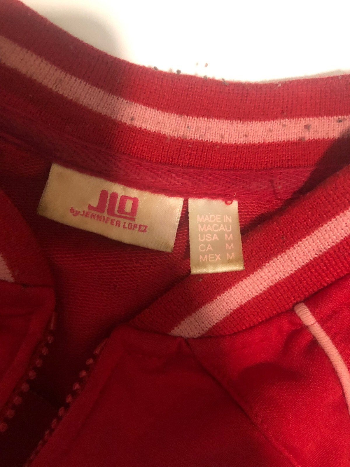 Vintage Y2k JLo Red Dress Jenny from the Block 2000’s 24 Zip Snap Size M Medium