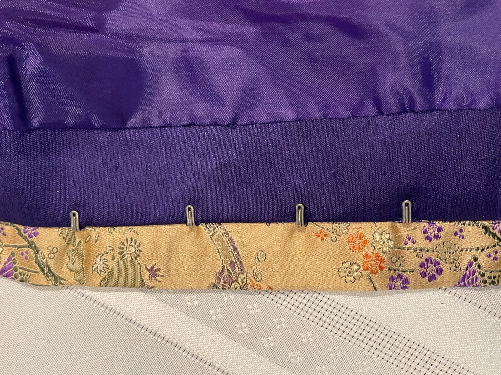 Vintage 70s Evening Gown MAXI Skirt & Top Embroidered Asian Silk Sleeveless