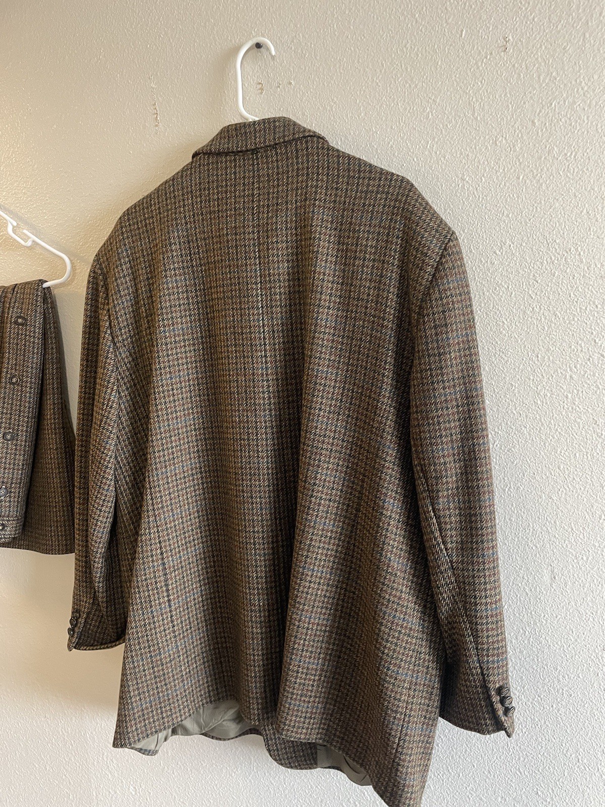 JH Collectibles Vtg Skirt Suit Wool Women 24W Brown Earth Tones Academia