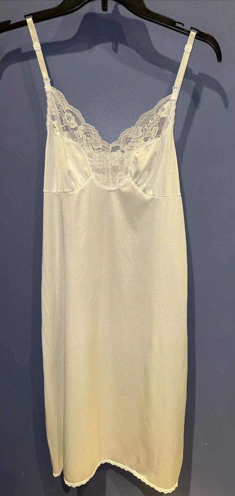 Size Small White Full Slip, Adjustable Straps, Vintage Jaclyn Smith Kmart, NWT