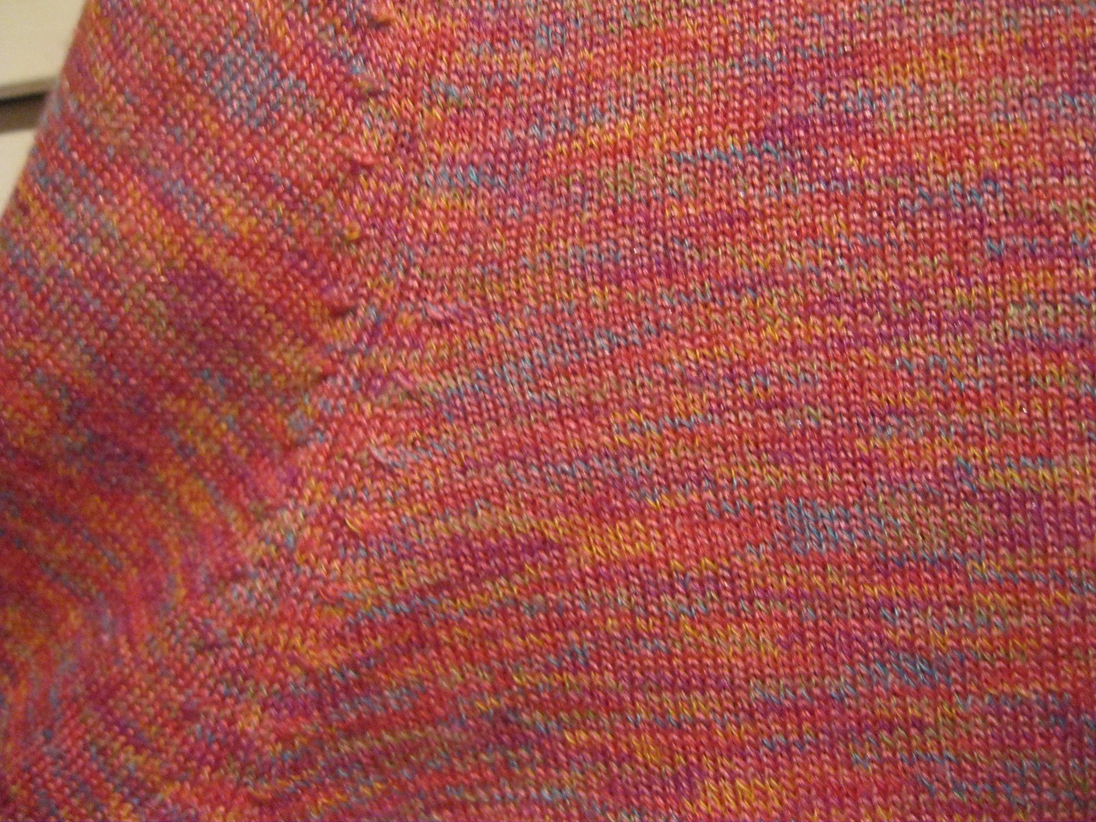 1970s WOMENS ACRYLIC PASTEL HEATHER STRETCH DISCO Lightweight Top SWEATER