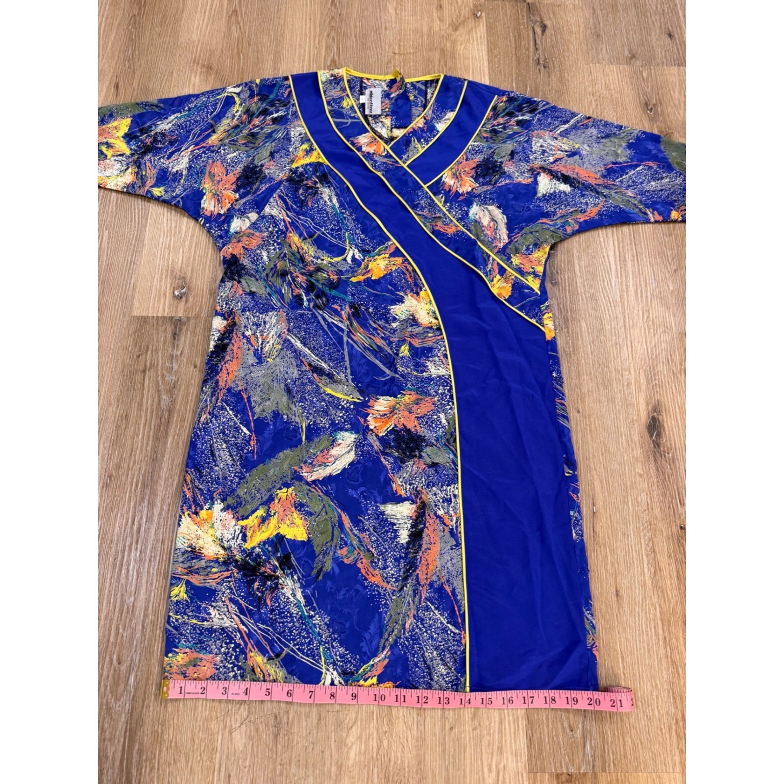 Objectives For Women Shift Dress Womens S Blue Abstract Jacquard Vintage