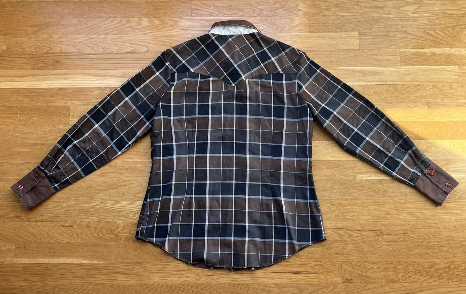 Vintage H Bar C California Ranchwear Western Plaid Shirt Women’s 38