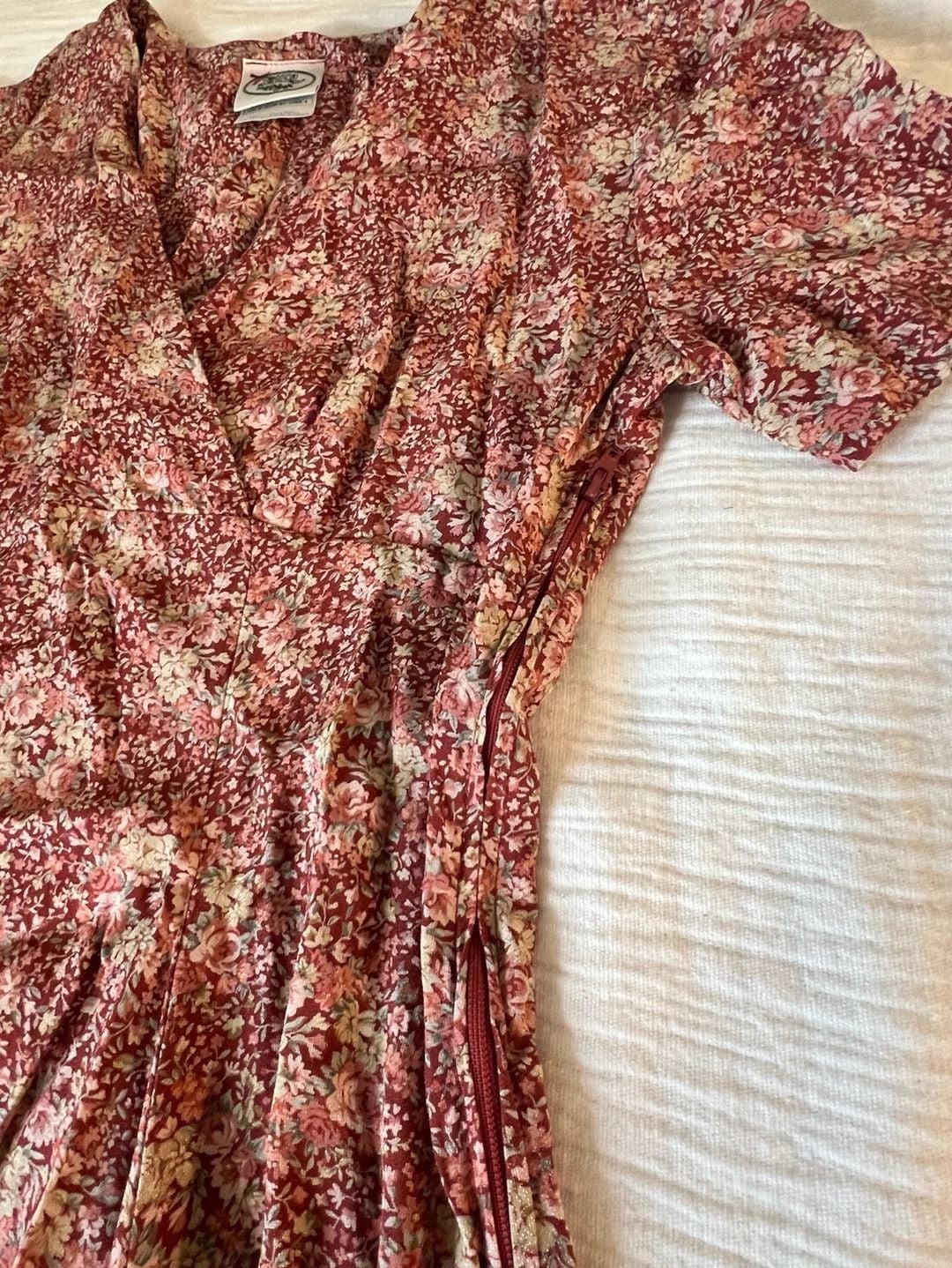 Vintage Laura Ashley Ditsy Floral Rayon Tea Dress