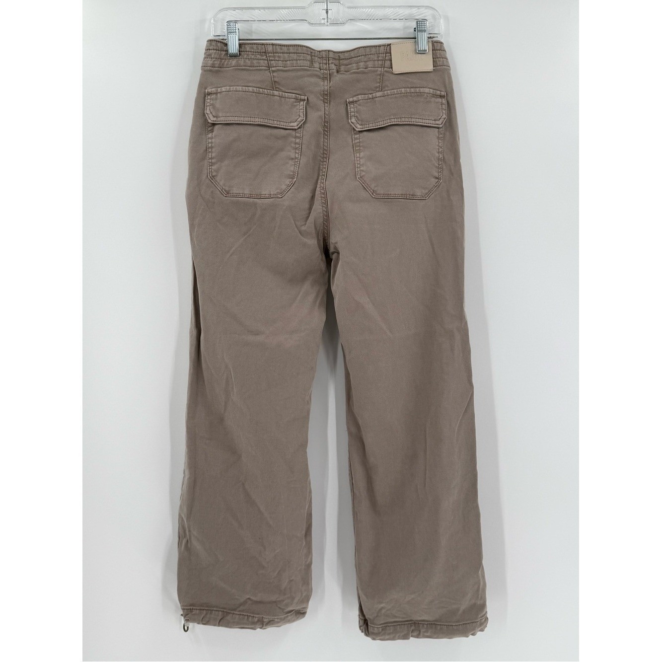 PAIGE womens Reid Jogger Vintage Moss Taupe Jogger Cropped Jean 28