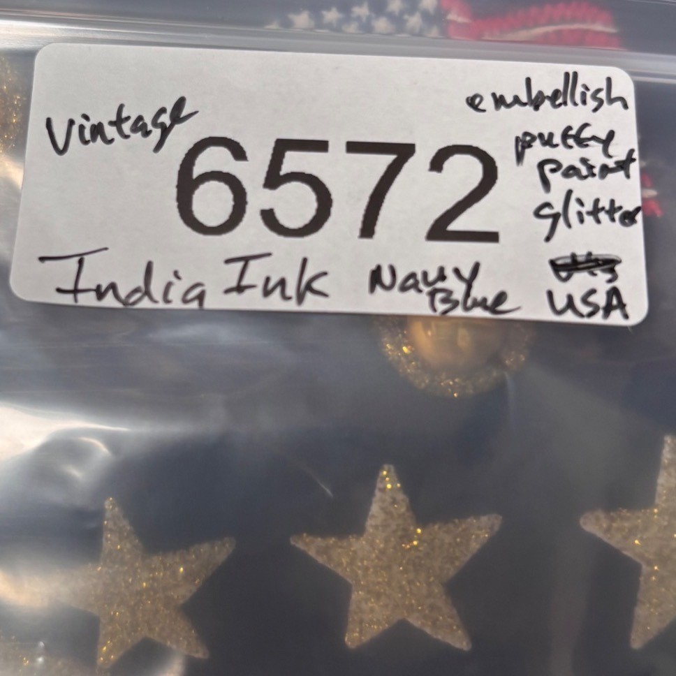 VTG 90s Shirt Women 3X Navy Blue Patriotic 4th July MADE USA Eagle Flag Stars