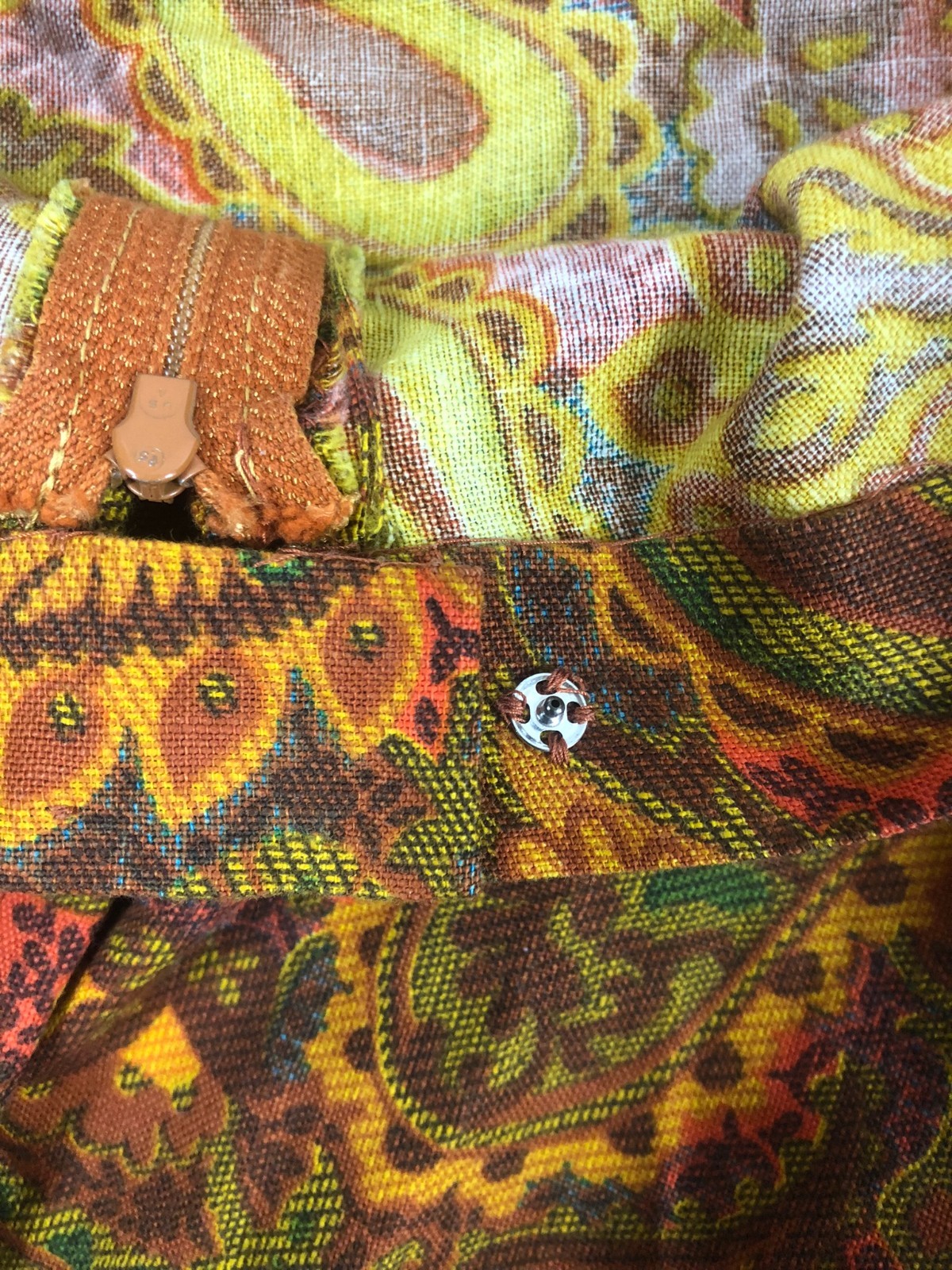 Vintage Hand Made Skirt – one of a kind size Small – Paisley