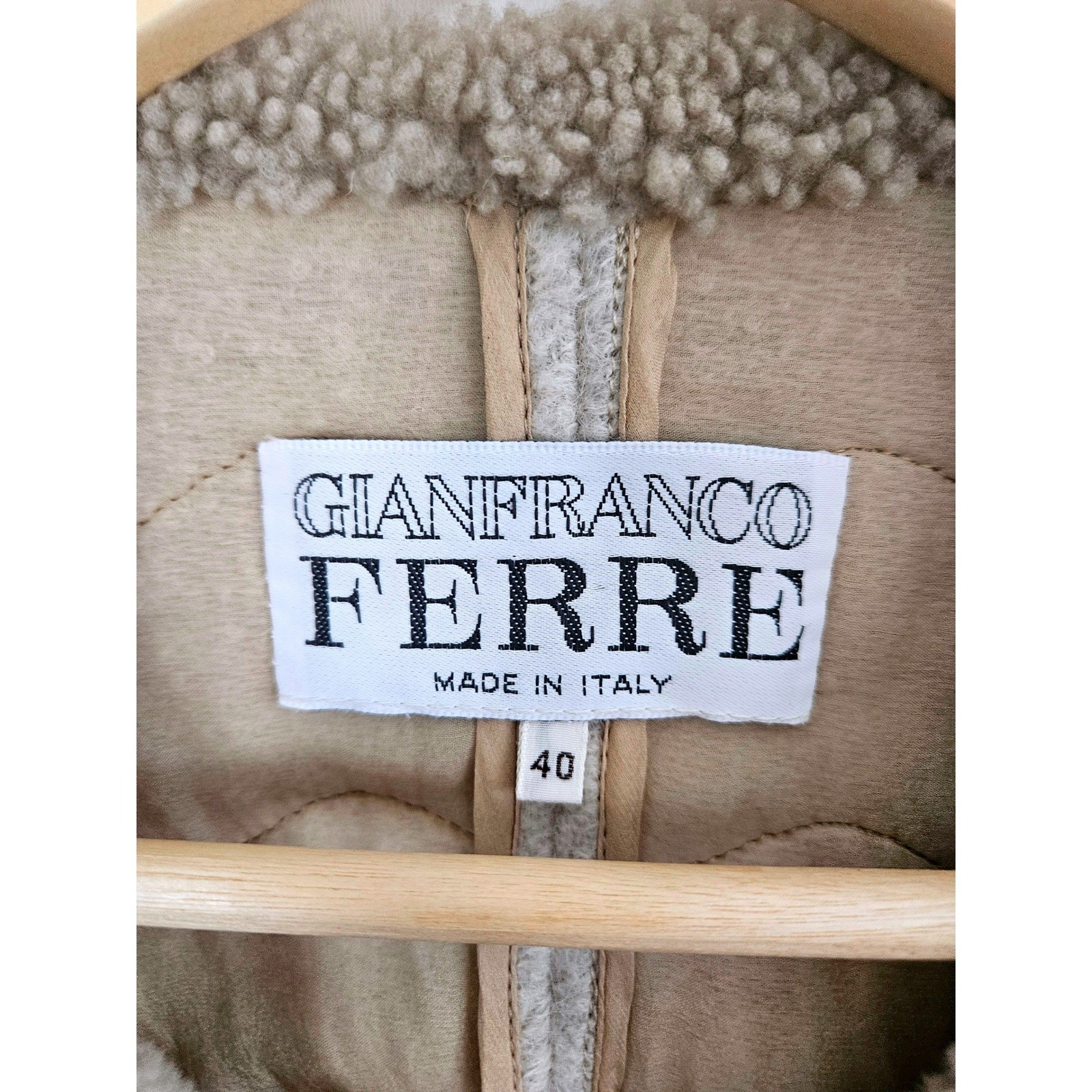 Gianfranco Ferre Studio 0001 Suit IT 40 US 4/6 Silk Lambswool Blazer VTG Italy