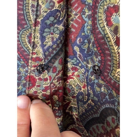 Vintage Liberty of London Wool Blouse Size 12 Paisley