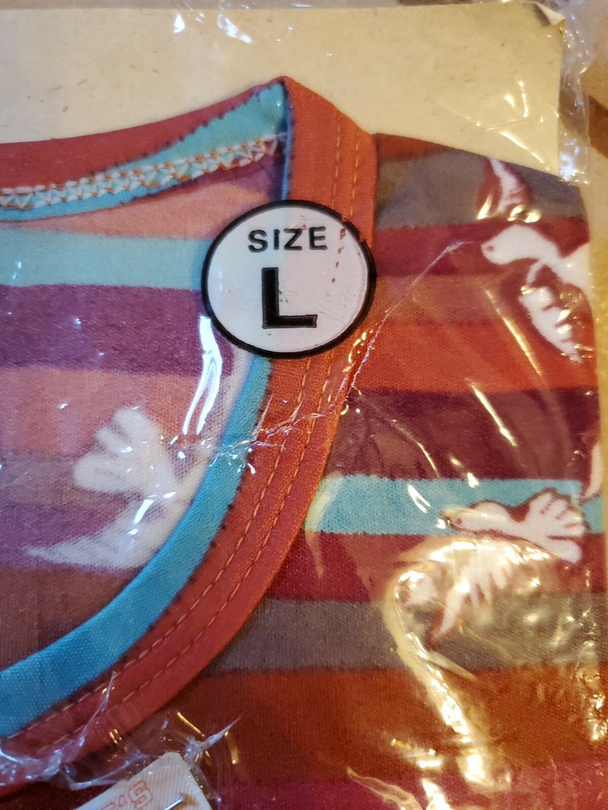 Vintage Original Rare Just Arrived Long Sleeve T-Shirt sz Lg. Stretch Nylon NOS