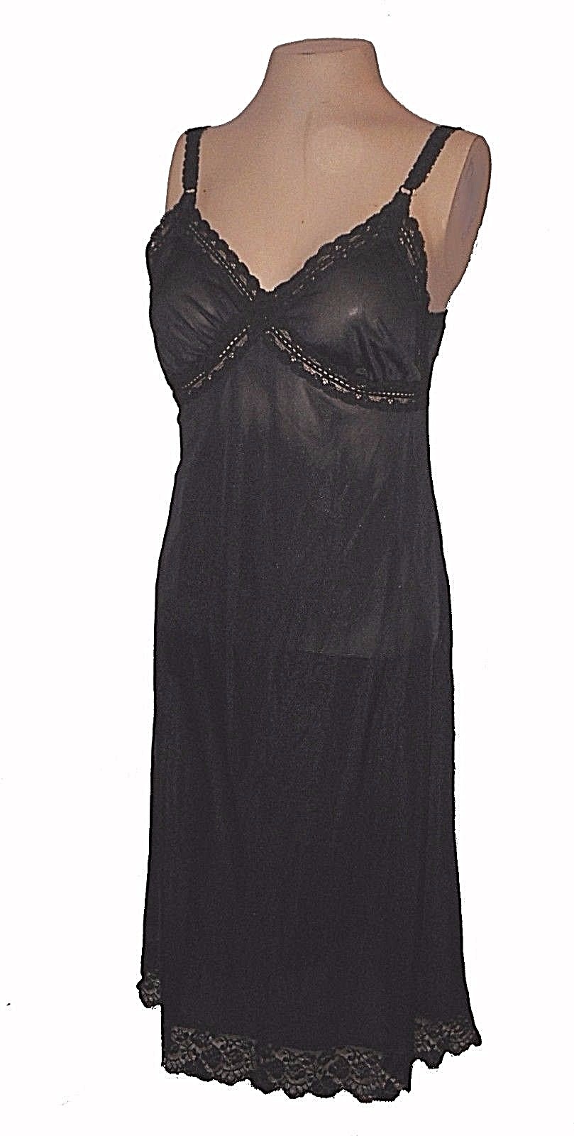 Slip, vintage-1950s?, Far West, Black Lace sexy mint S