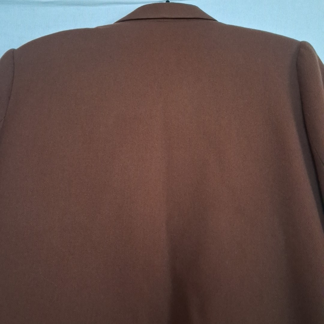 Vintage Savannah 100% Pure Wool Blazer – Rust Brown – Size 12
