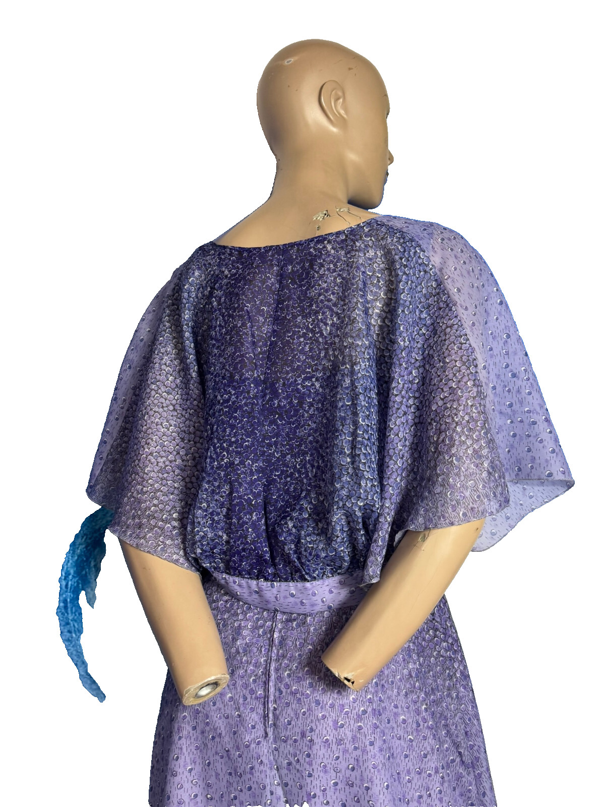 Vintage 70s Maxi Dress Kleemeier Hof Purple Evening Gown w/ Bolero Boho Gala 38 40