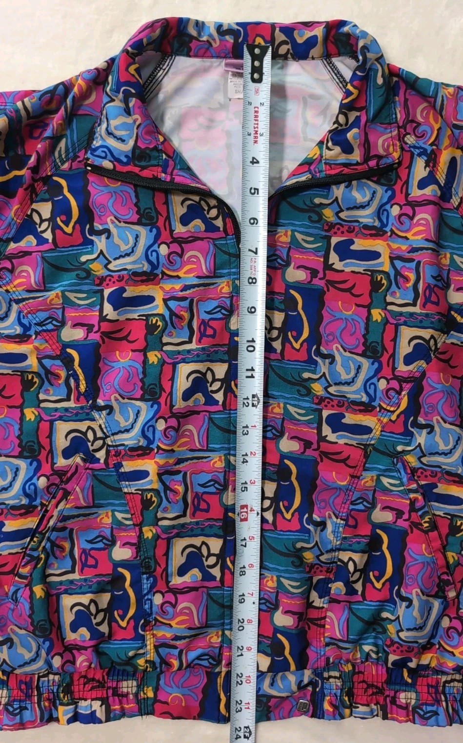 VTG Women’s Windbreaker| Jacket|80’s|Sports Wear| Abstract| Prince Tennis| Pink