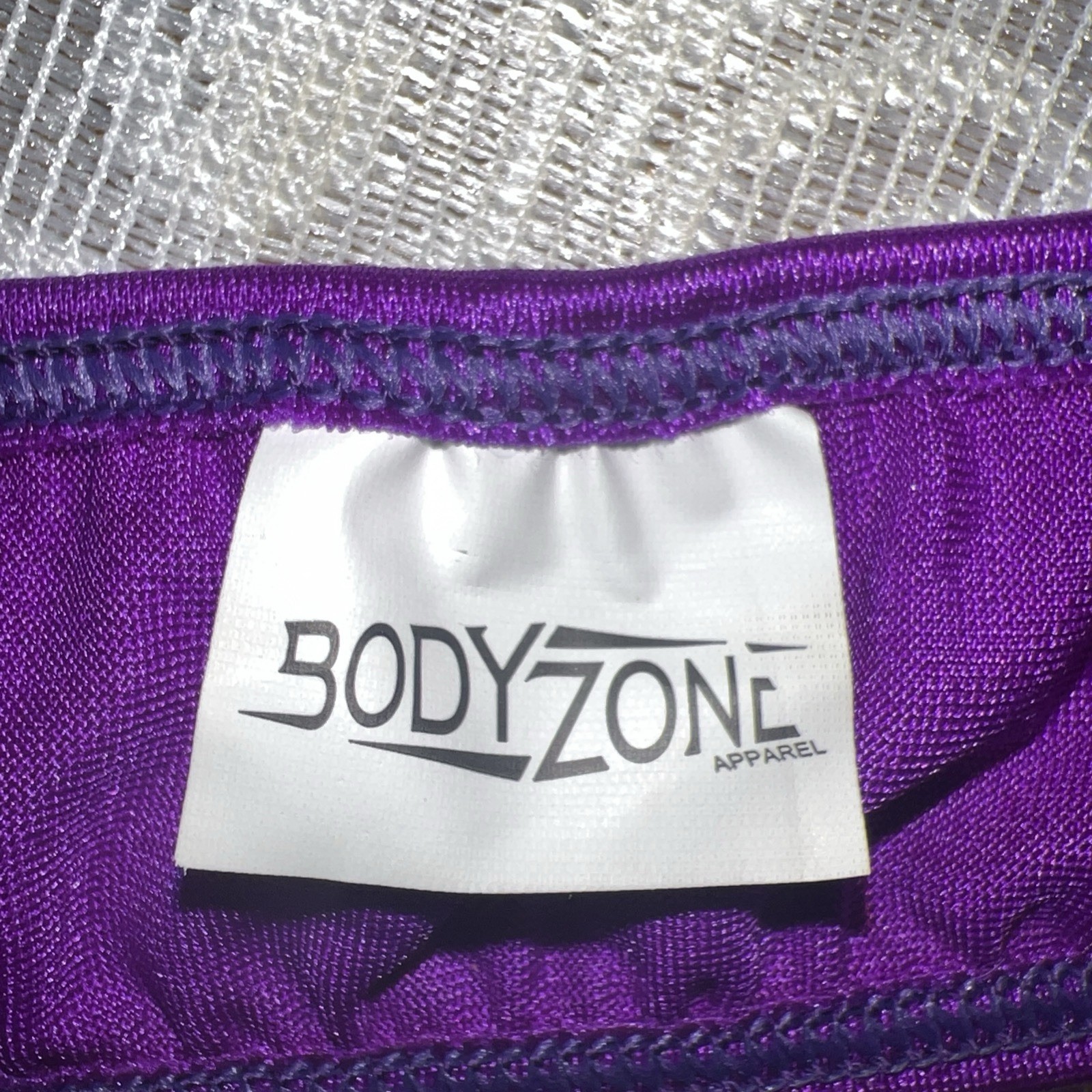 BODYZONE Purple SWIM Body Wrap Top in Black Floral S-DD One Size Fits ALL nylon