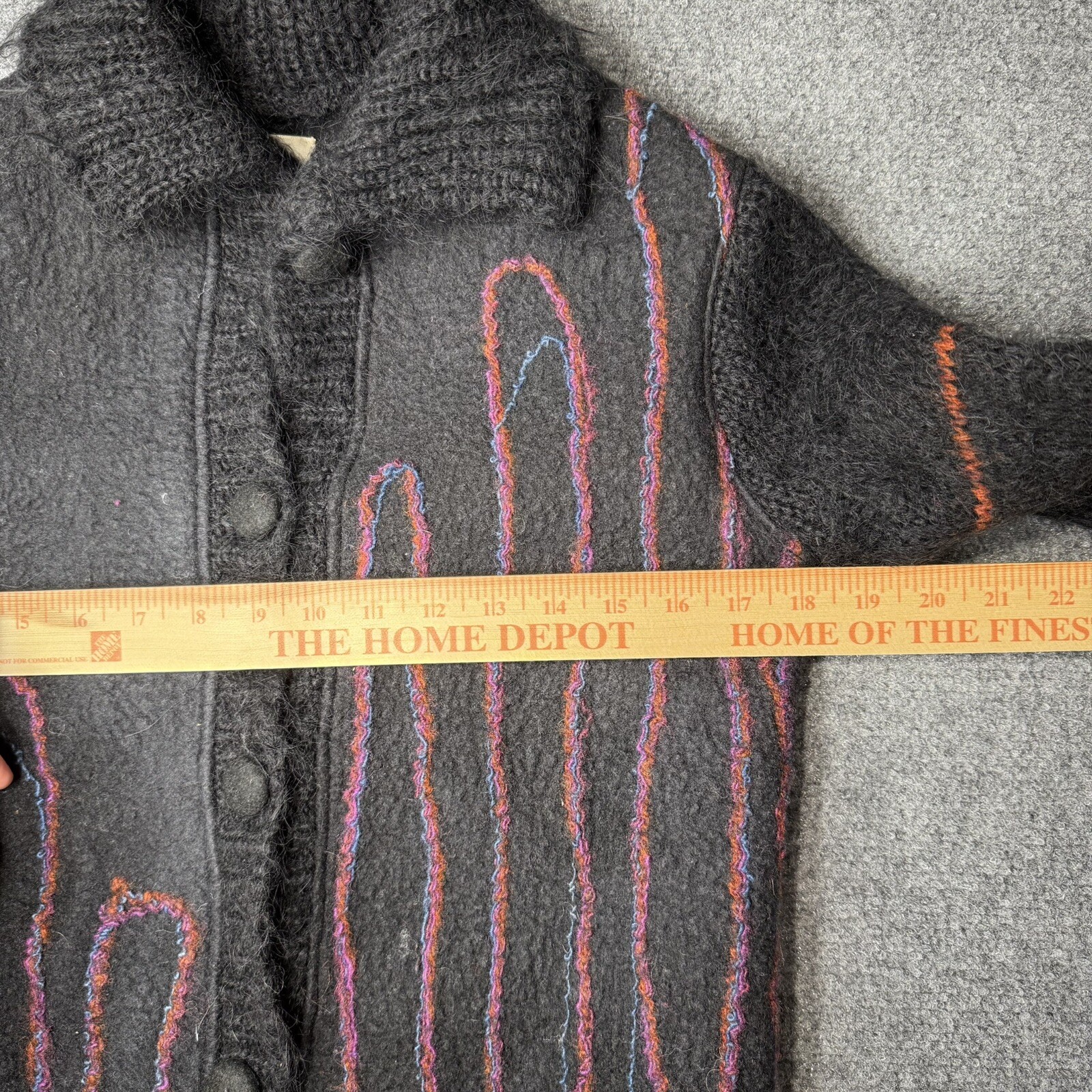 Vintage Romlin Designs Art to Wear Wool Jacket M Lopez Island Felted