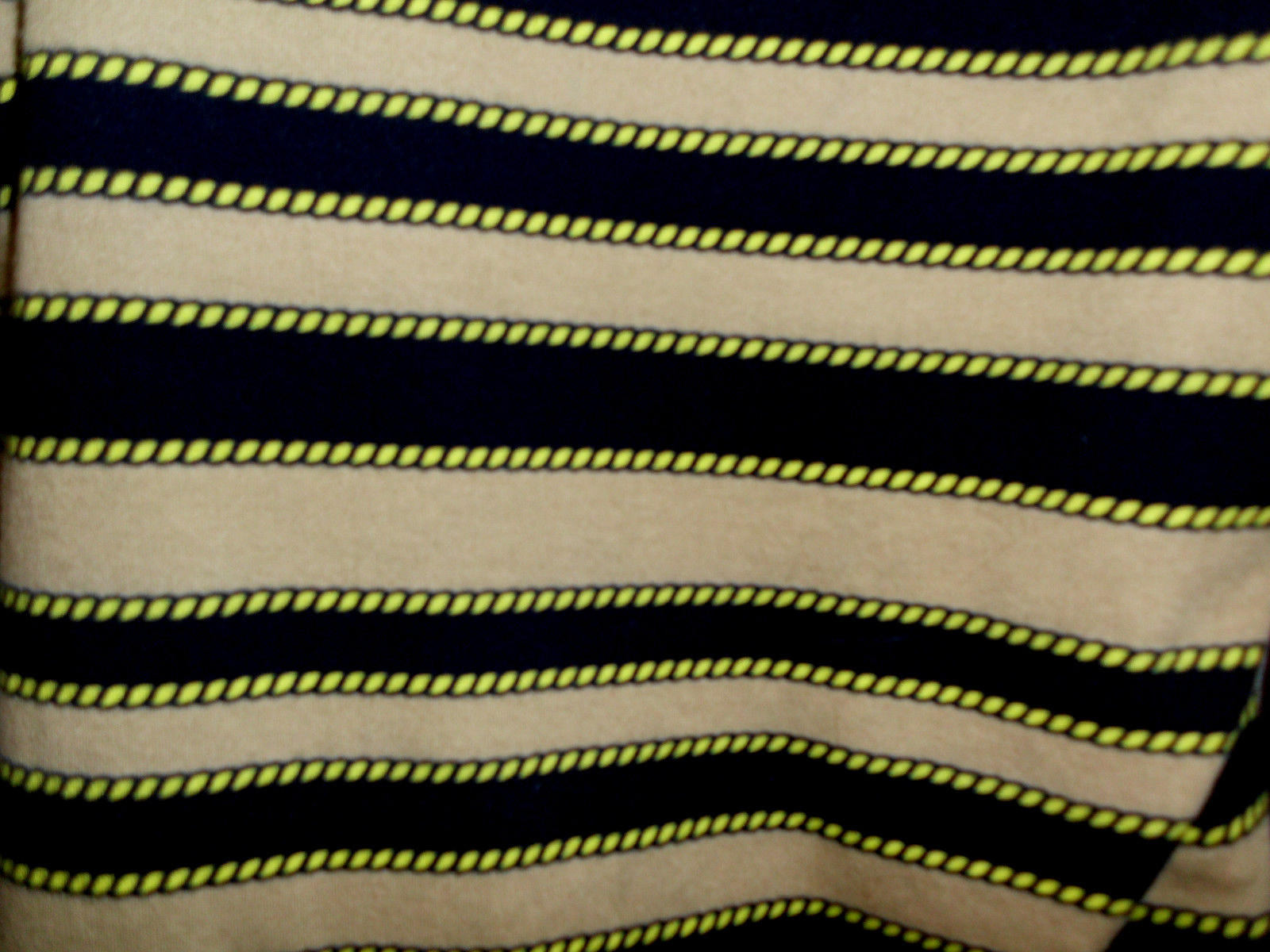 Vintage Jones New York Knit Top Size L MultiColor Stripe 100% Cotton 3/4 Sleeves