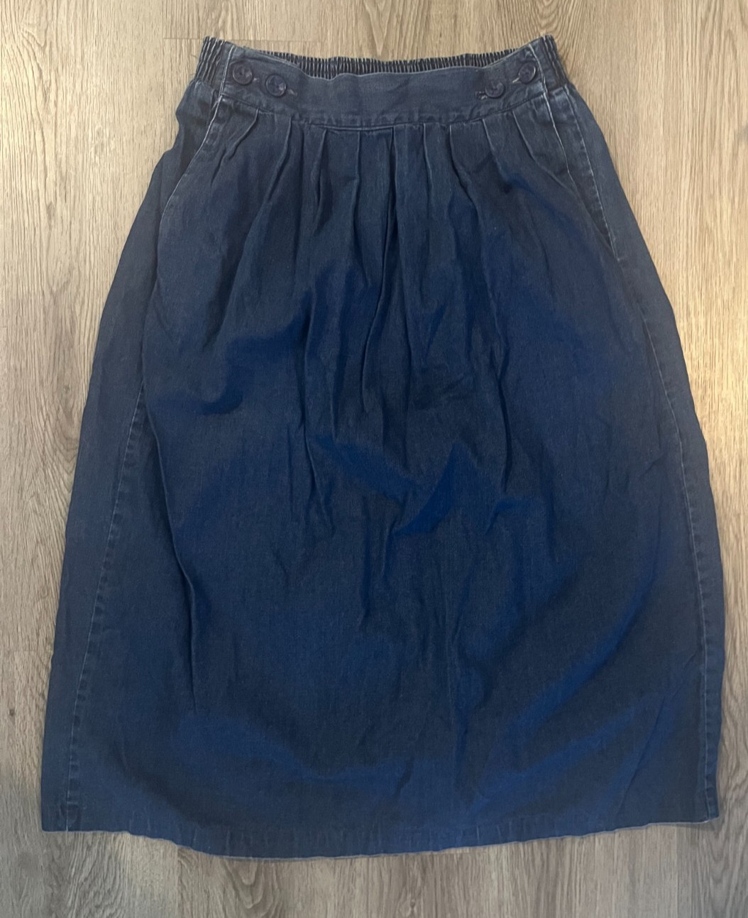 Women’s Vintage Kensington Square Western Denim Maxi Skirt 1980/90’s Size Medium