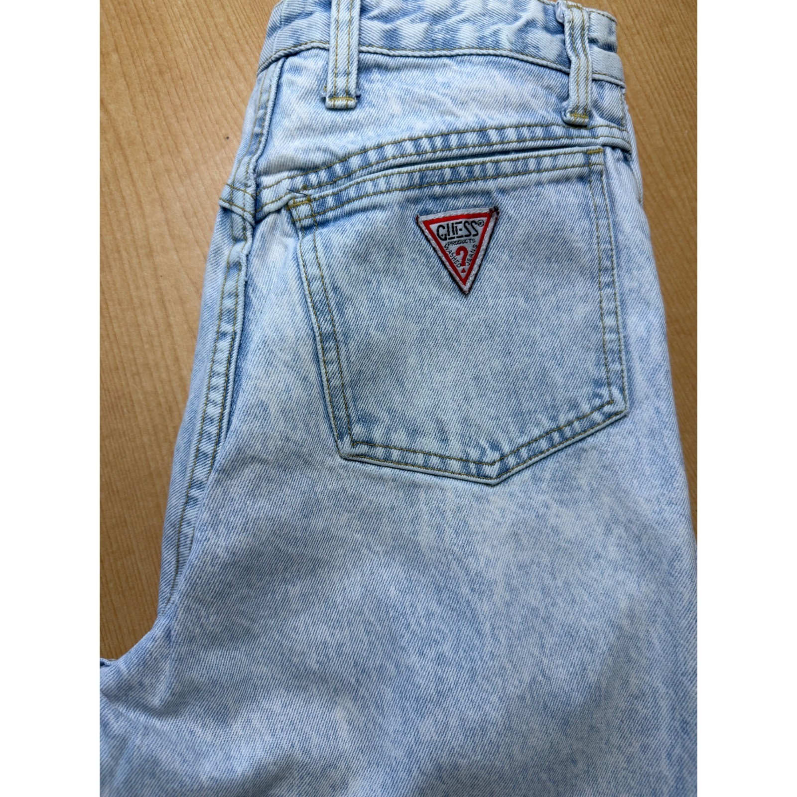 Vintage Georges Marciano for Guess 1050 Acid Wash High Waisted Jeans Blue 30