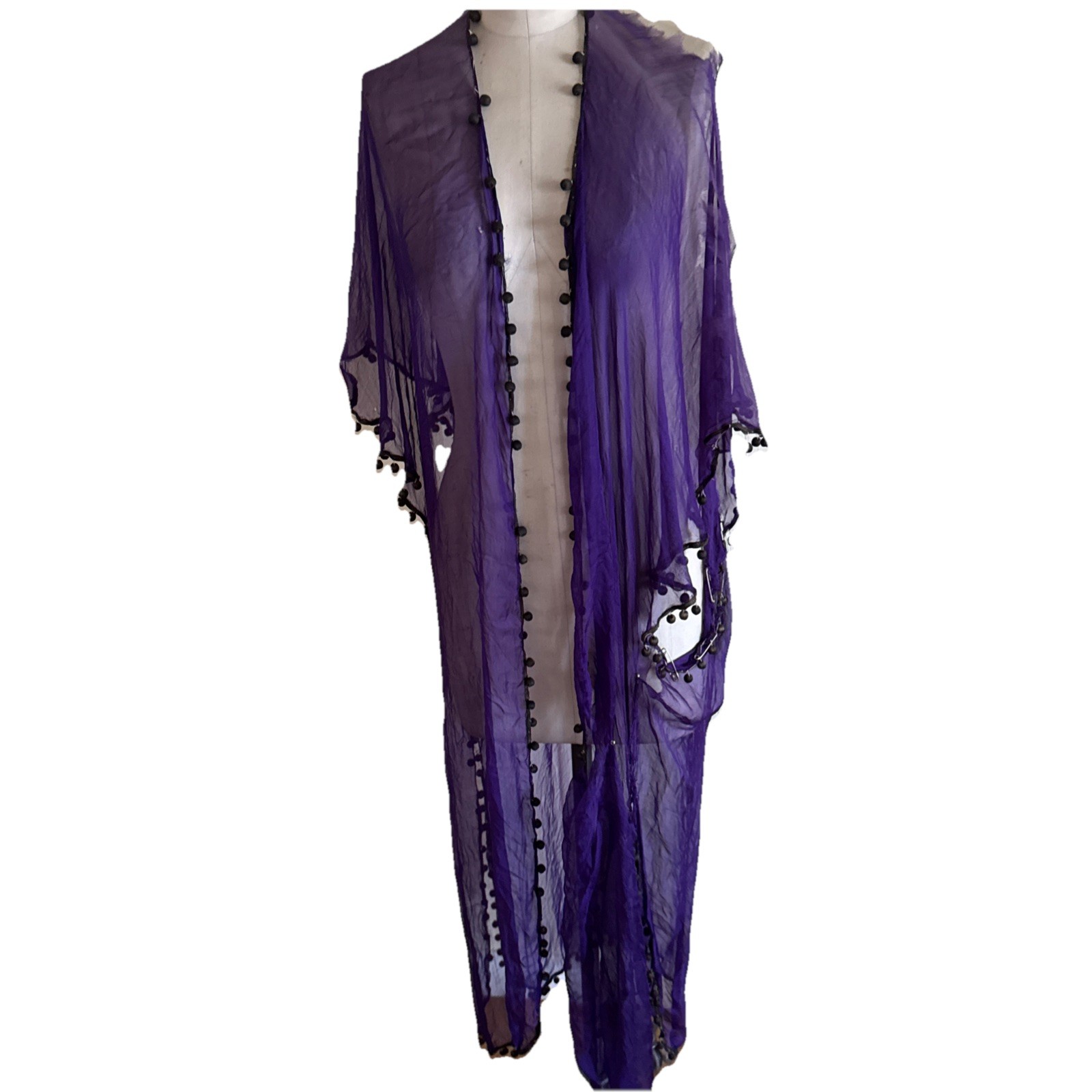 Vintage Antique 1920s Chiffon Jacket As Is