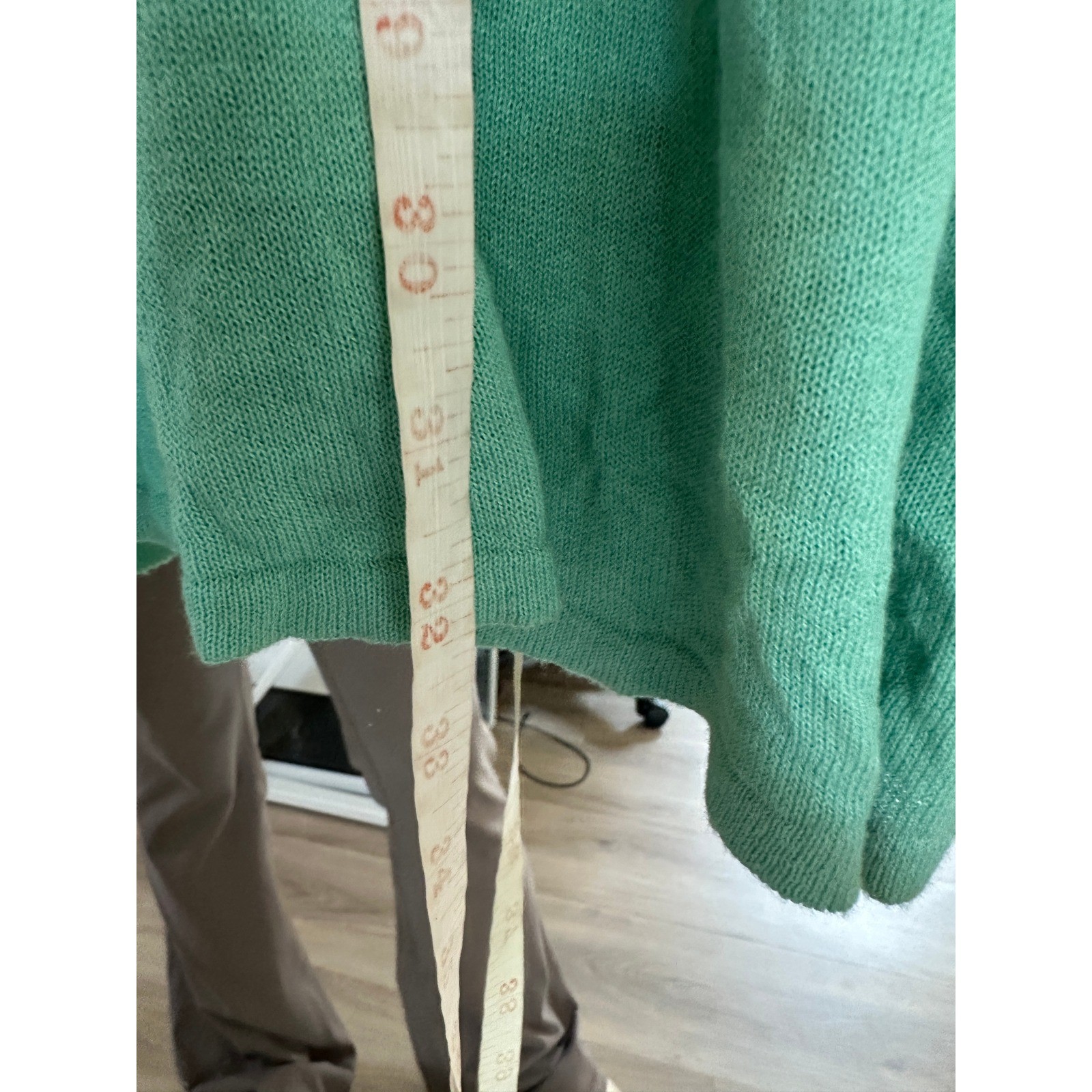 NWT Anthropologie Moth Green Crochet Racerback Knit Tunic Top Boho Country M