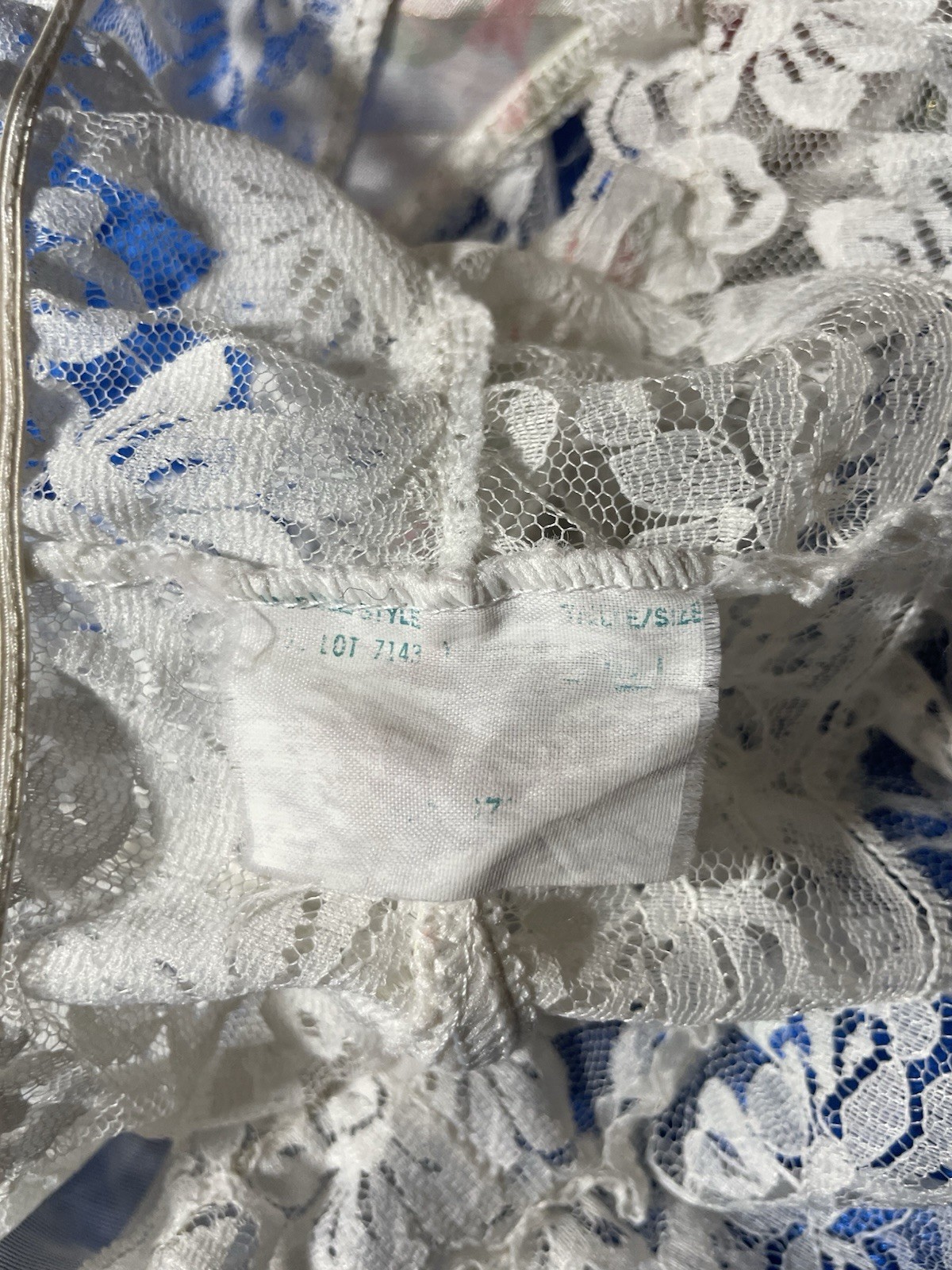 Vintage Jessica Intimates Lingerie Set Frilly Lace Camisole Panties Mesh Sissy