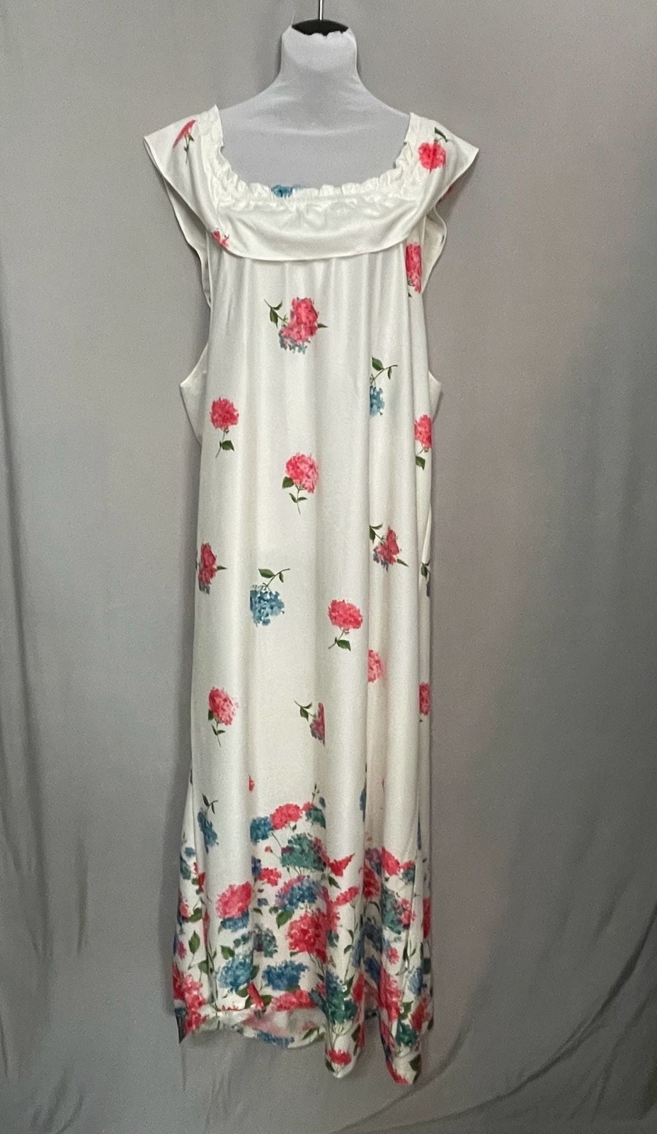 VTG Travel-Lite by Boutique L Floral Maxi House Dress L