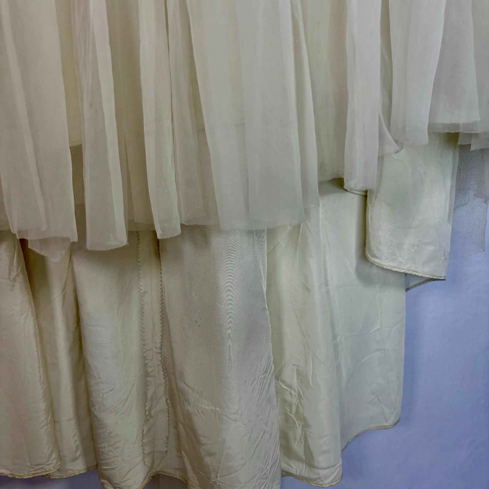 Vintage 1950s Marie of Pandora Bridal Crinoline Petticoat Skirt With Train AS IS
