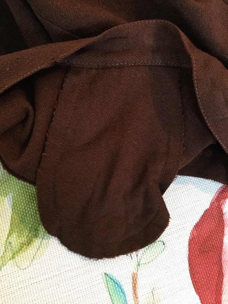 Vintage 1960’s Barry Ashley Brown Wool Skirt Waist 24” A Line Knee Length Sz 4