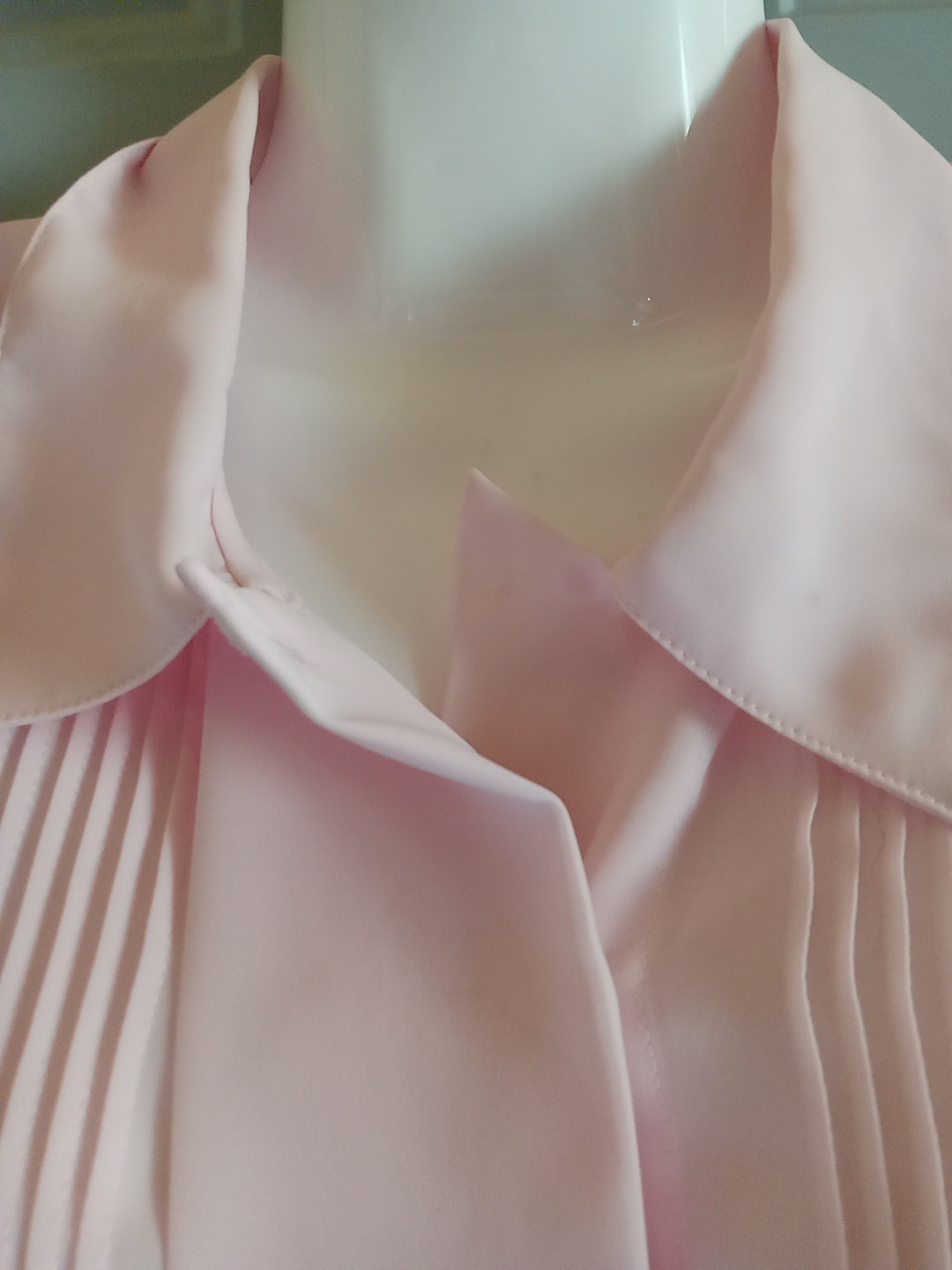christie jill blouse vintage Baby Pink Sz 12 Cottagecore Grannycore