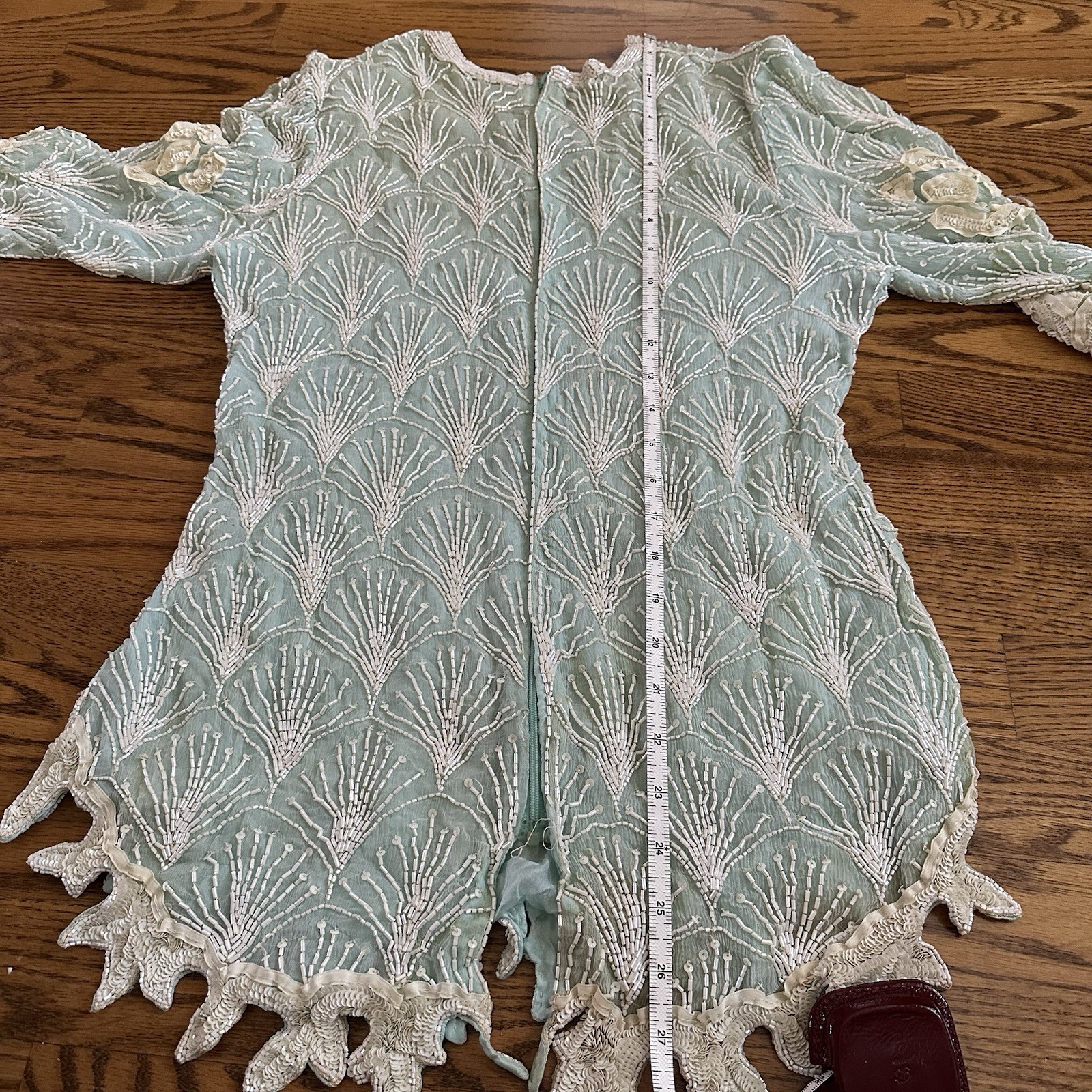 Vintage 1980s Judith Ann Creations 100% Silk Sequined Beaded Top