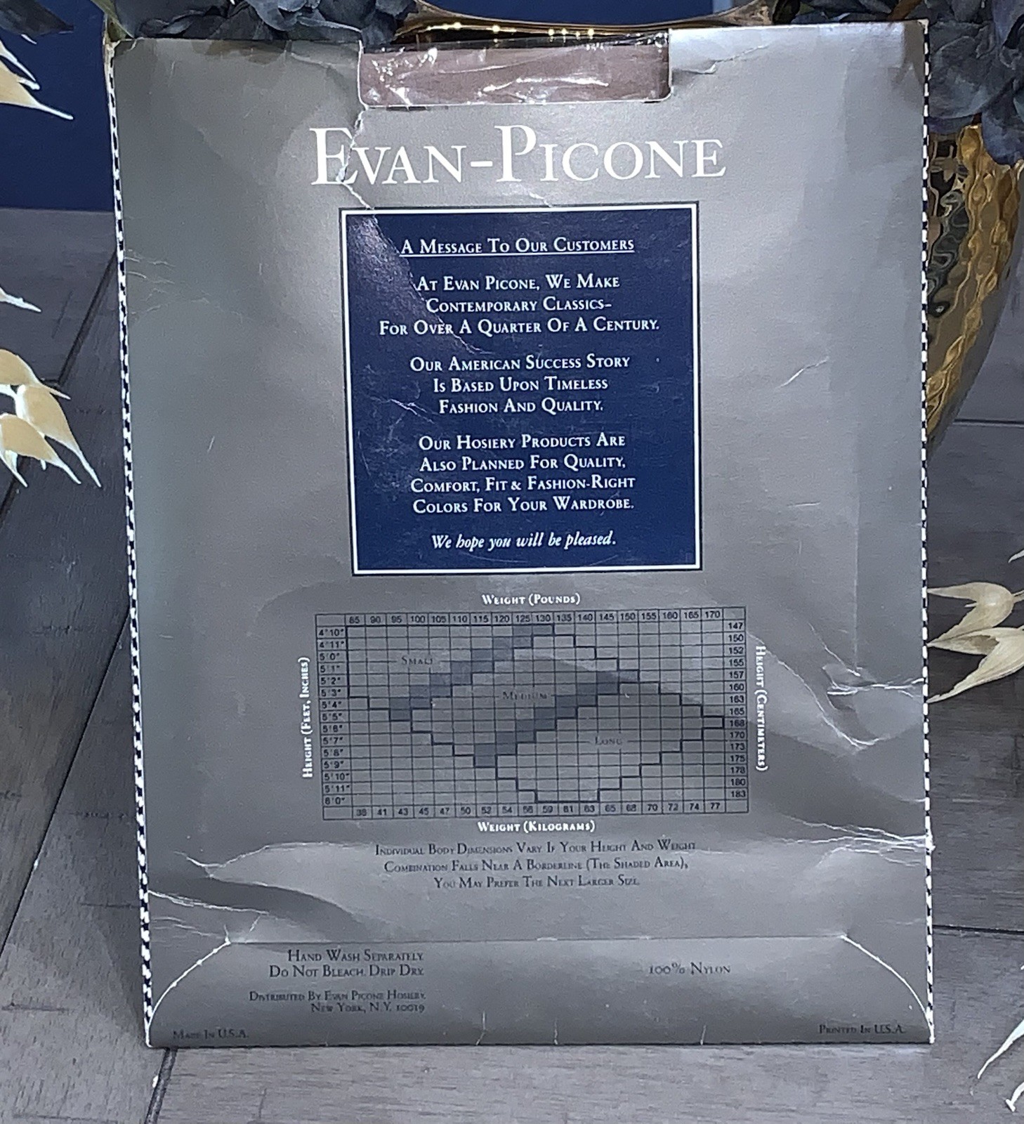 B7 VINTAGE EVAN-PICONE PUDDY LONG THIGH HI STOCKINGS STYLE 190 BUSINESS SHEER