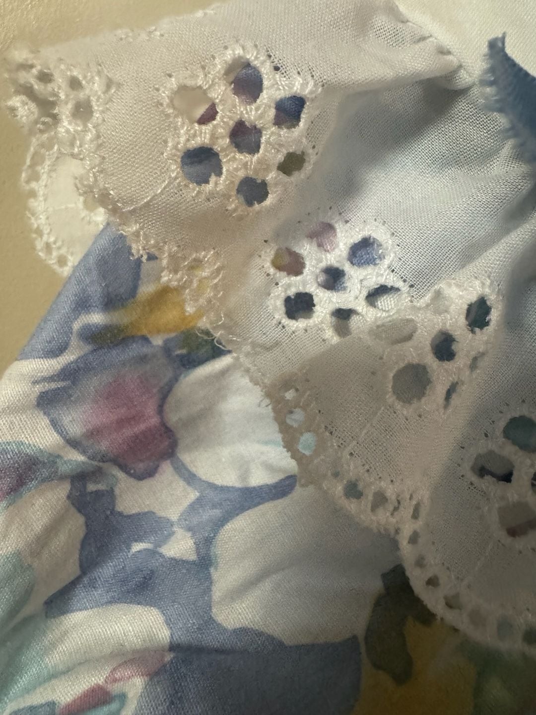 Martha’s Miniatures Vintage 80s Pastel Floral Ruffle Lace Dress