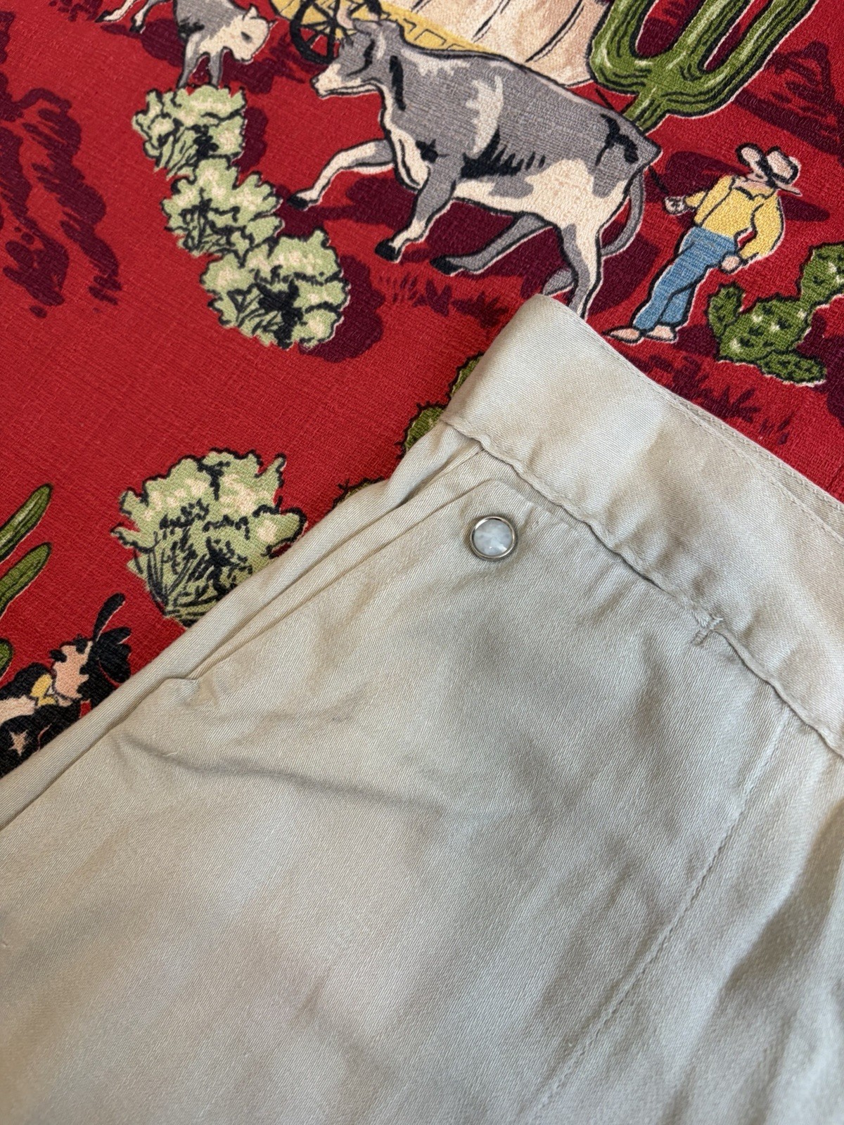 Vintage 1950s Women’s Western Pants Pearl Snap Side Zips Size Small XS Cowgirl