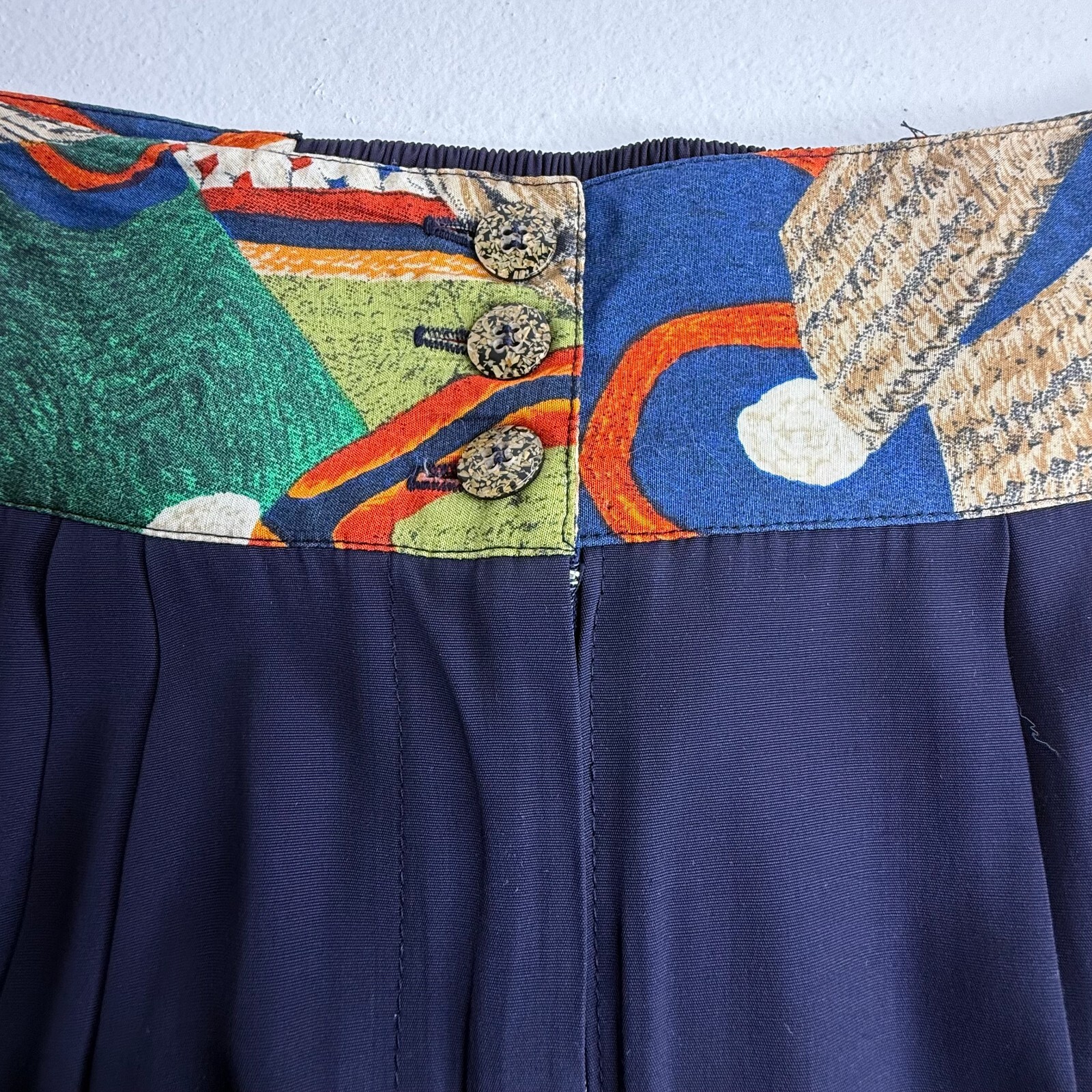 Marsha Brander Componix Vtg 90’s Pants Sz 10 Abstract High Waist Button
