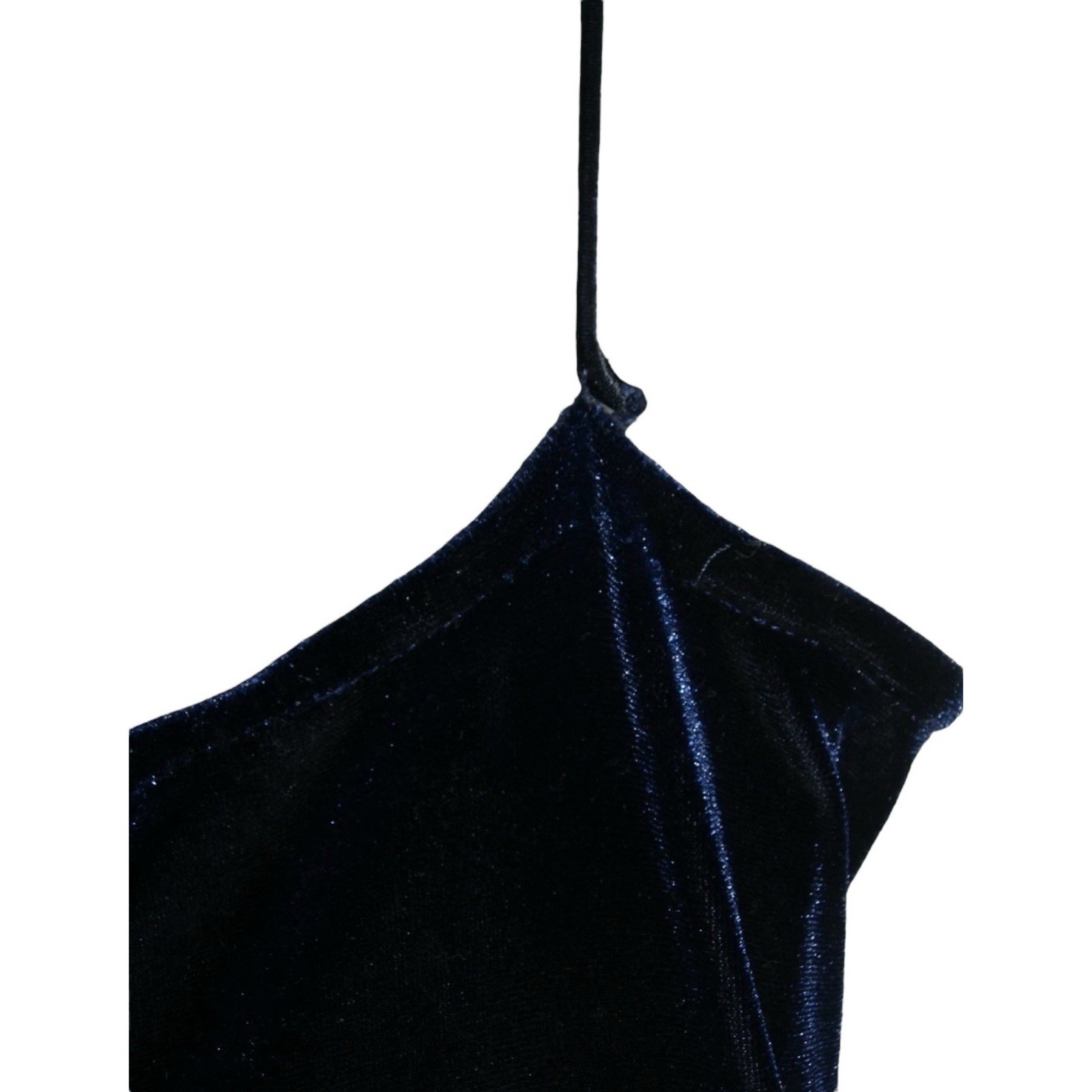 Steppin Out Vtg 90’s Crushed Velvet Navy Blue Whimsigoth Fairy Grunge Goth y2k