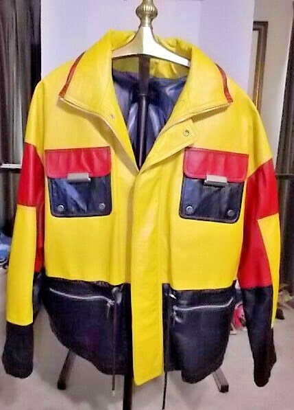 Awesome Vintage 90’s Wilson.s House of Leather Multi Colored Womens Coat