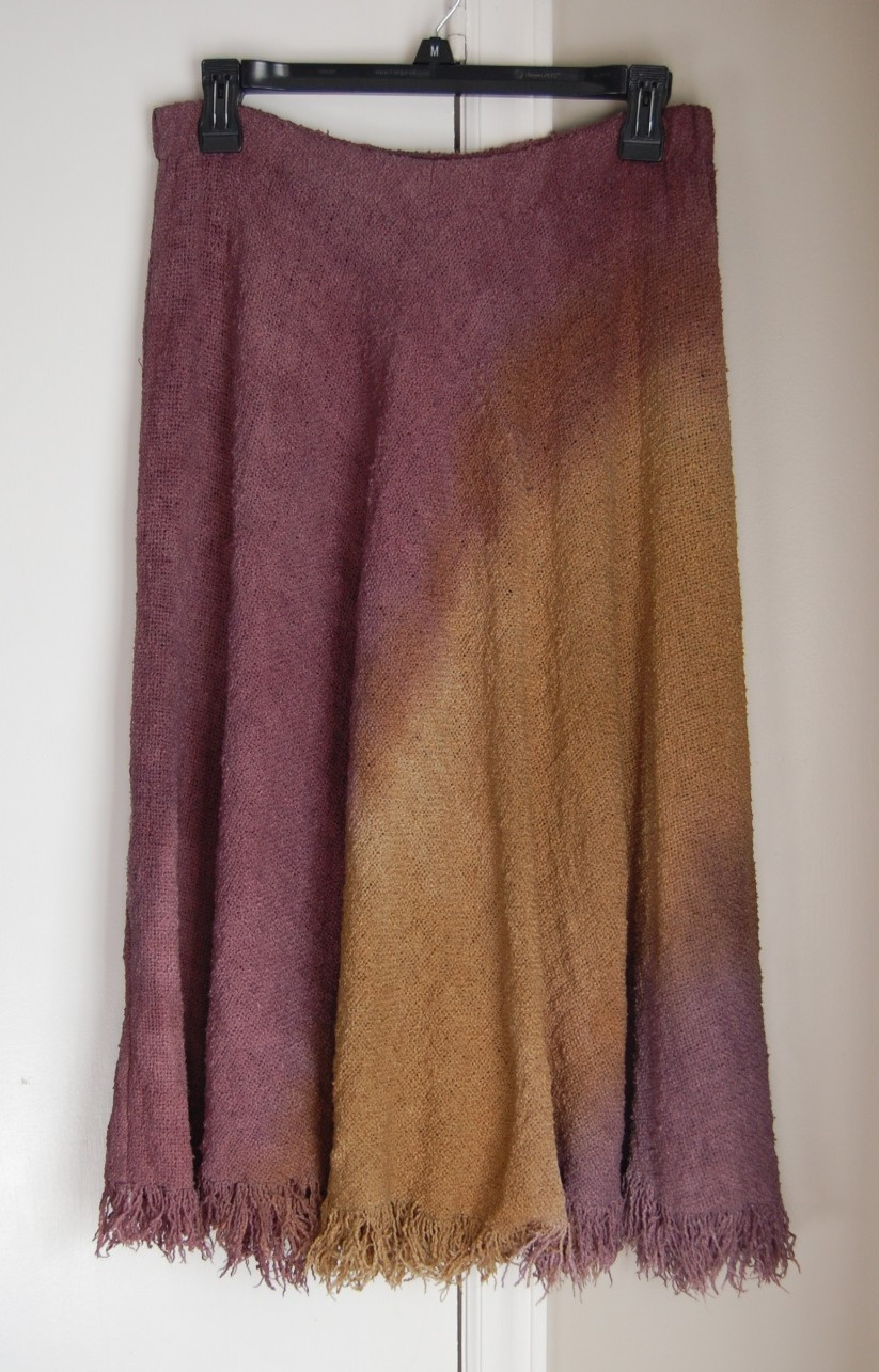Vintage Rebecca Jane Noble Hand Woven & Hand Dyed Skirt Women’s Small