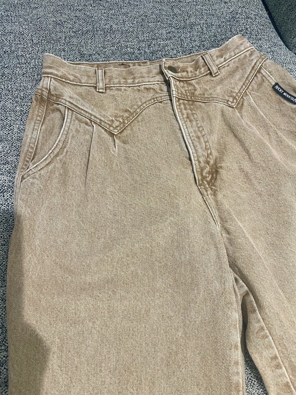 Vintage Rocky Mountain Denim Brown Women’s Jeans Button Zip Size 13/14 30X32