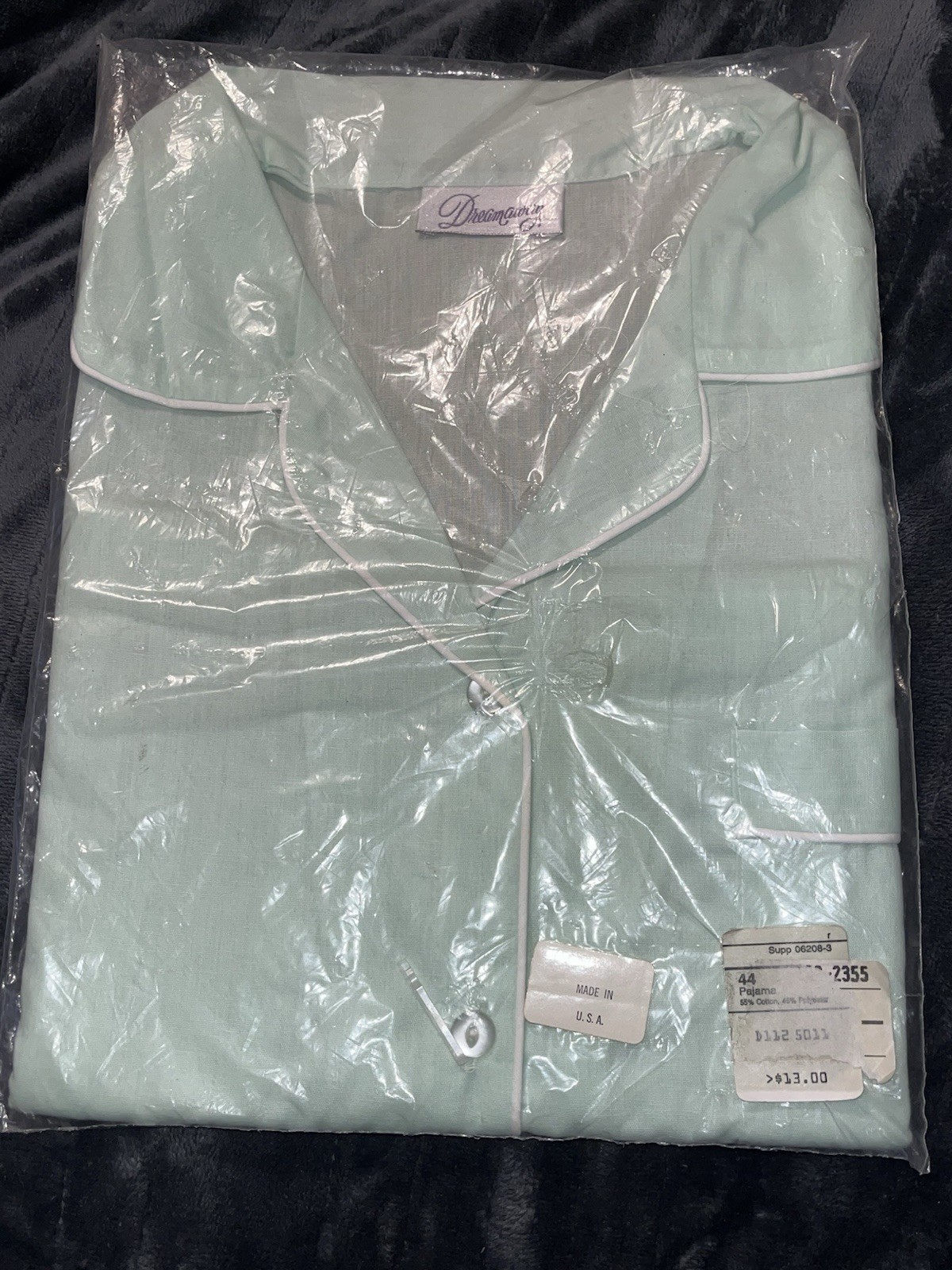 NEW Vintage Dreamaway Mint Nightgown Night Shirt Plus Size 44 Cotton Poly Blend