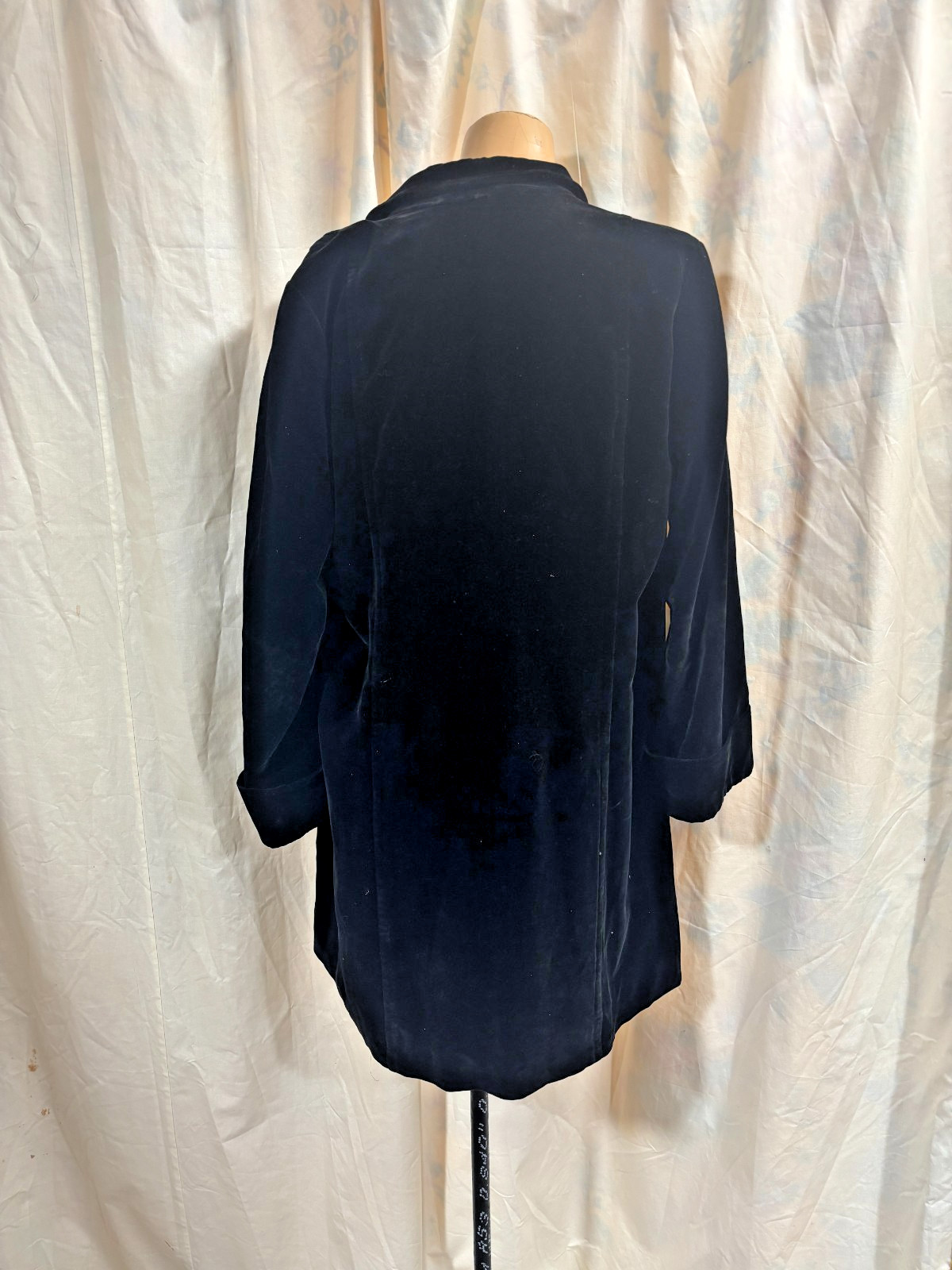 Classic Vintage Nordiska Kompaniet Black Velvet Women’s Evening Coat Sweden
