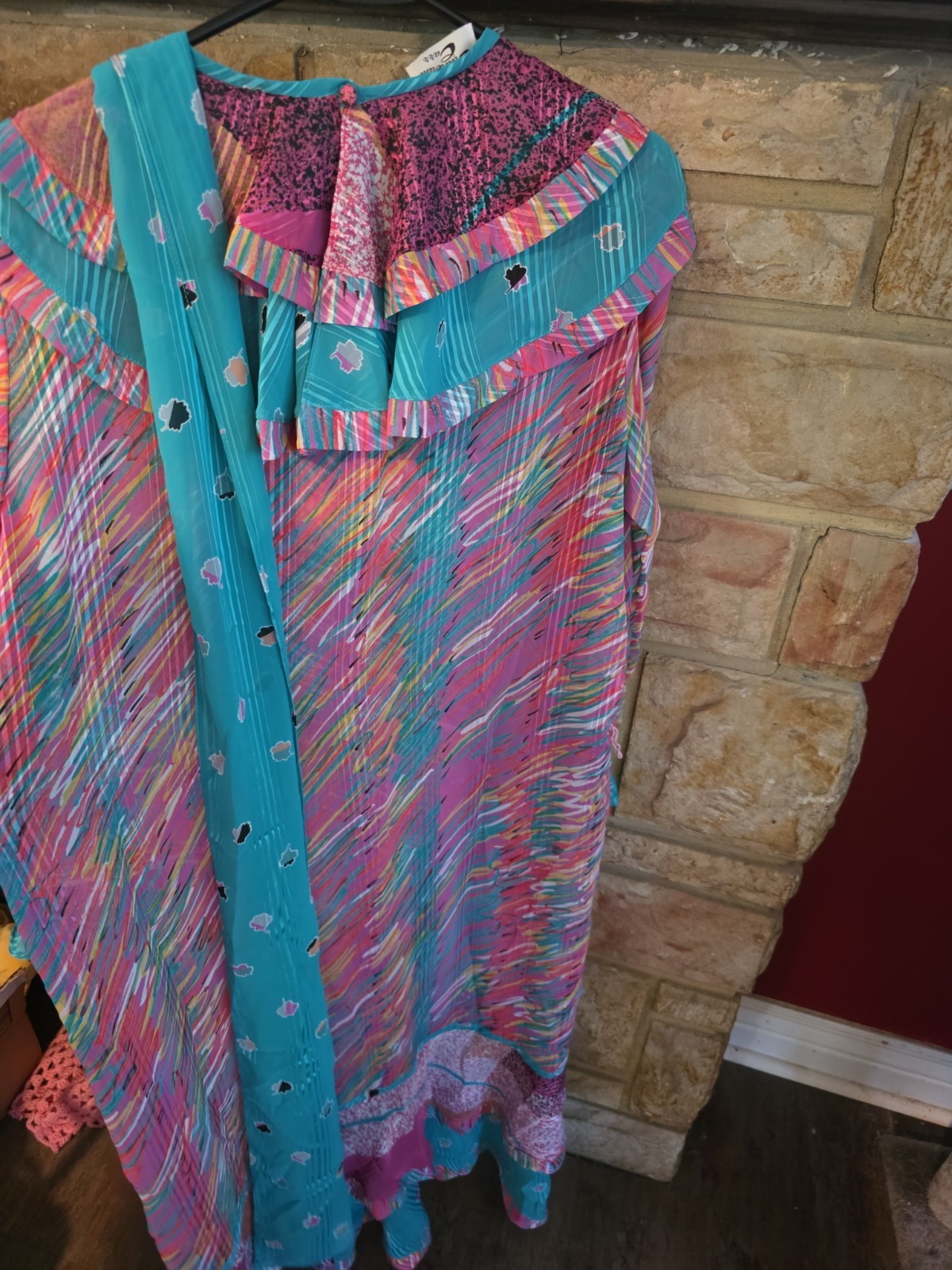 Vintage Catherine Carr Dress Size Medium. Vibrant Colors